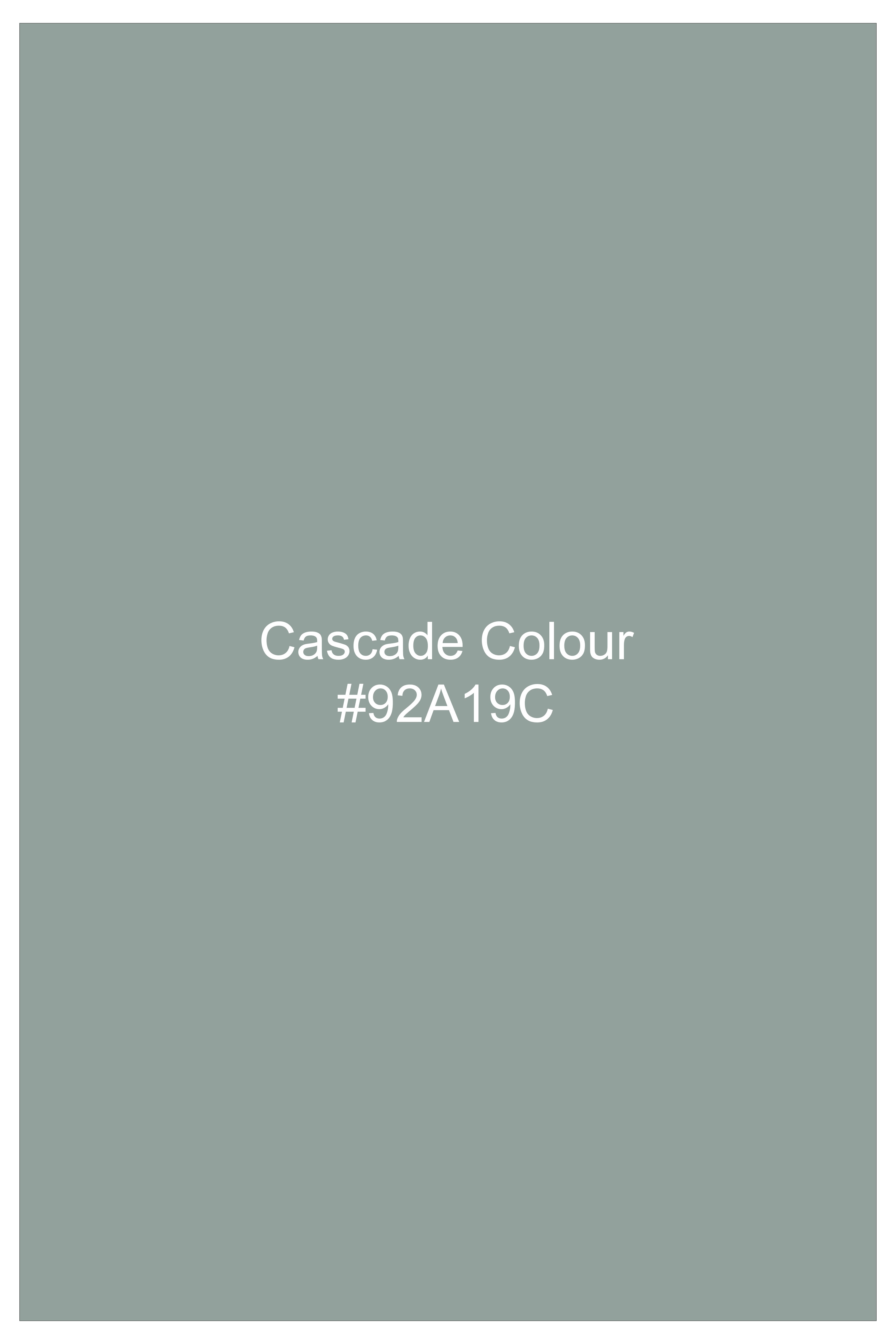 Sylvan-Cascade Green Diamond Textured Wool Rich Slight Stretch Single Breasted Blazer