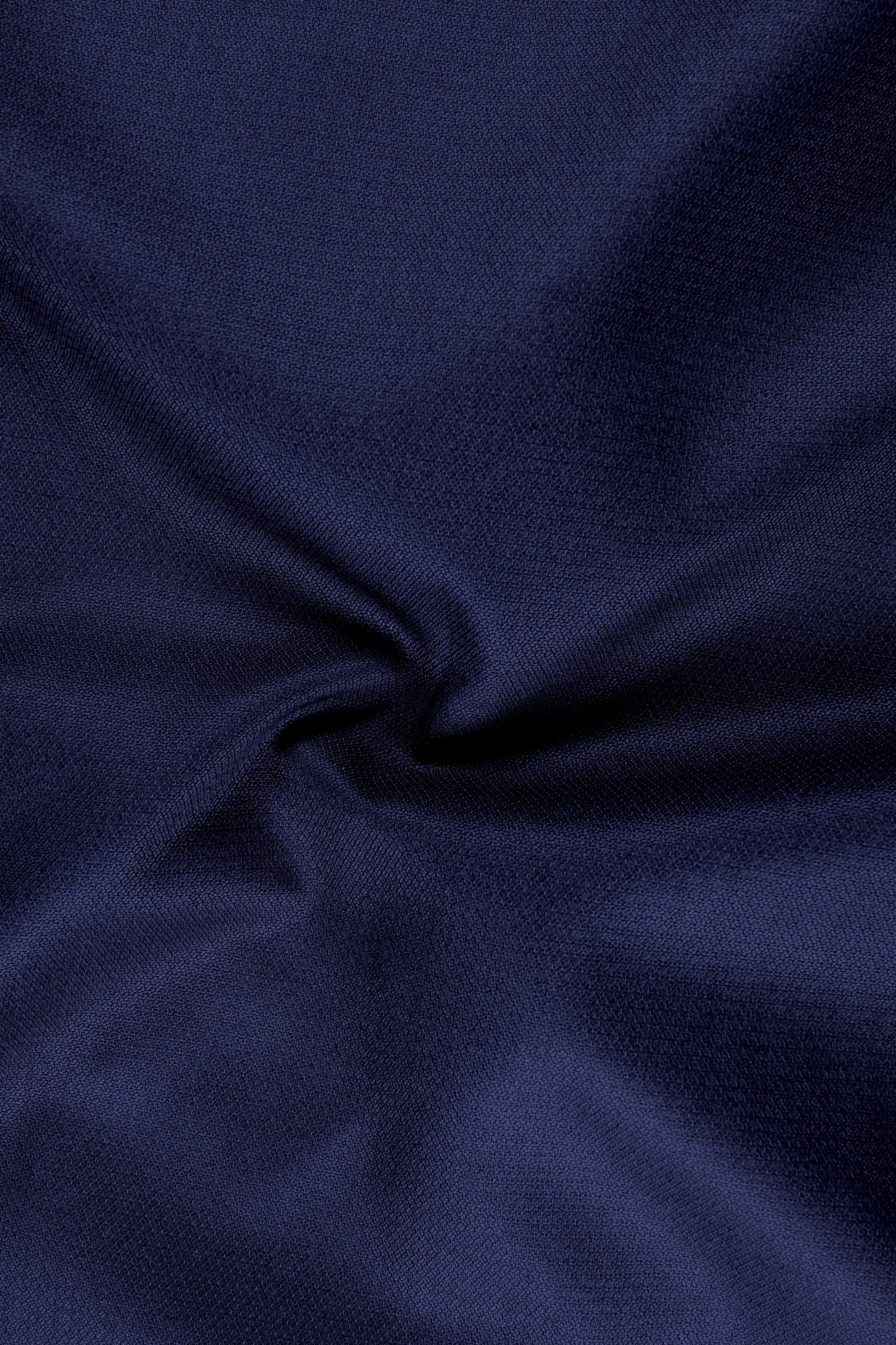Orion-Vulcan Blue Diamond Textured Wool Rich Slight Stretch Single Breasted Blazer