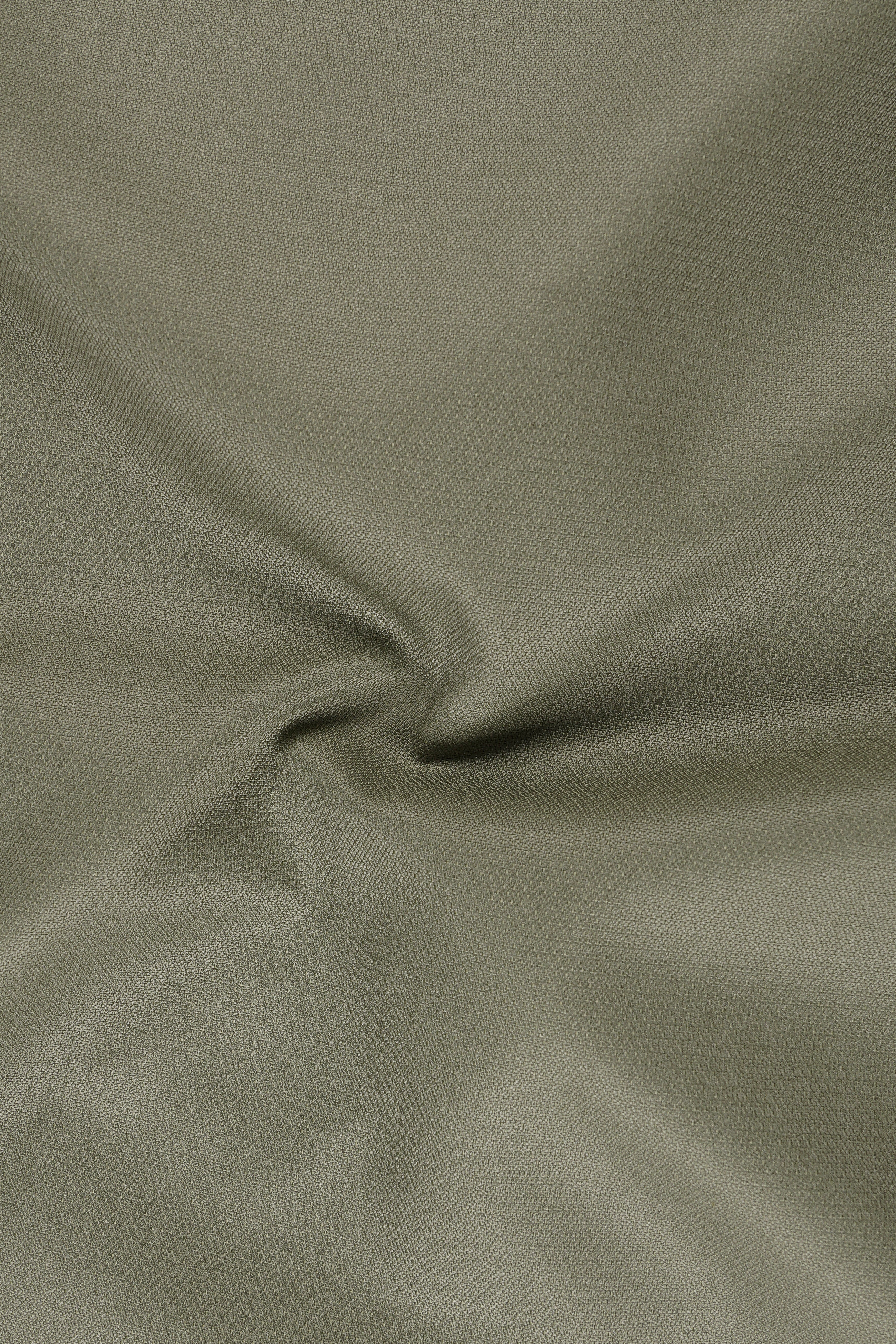 Verdo-Pablo Green Diamond Textured Wool Rich Slight Stretch Double Breasted Blazer
