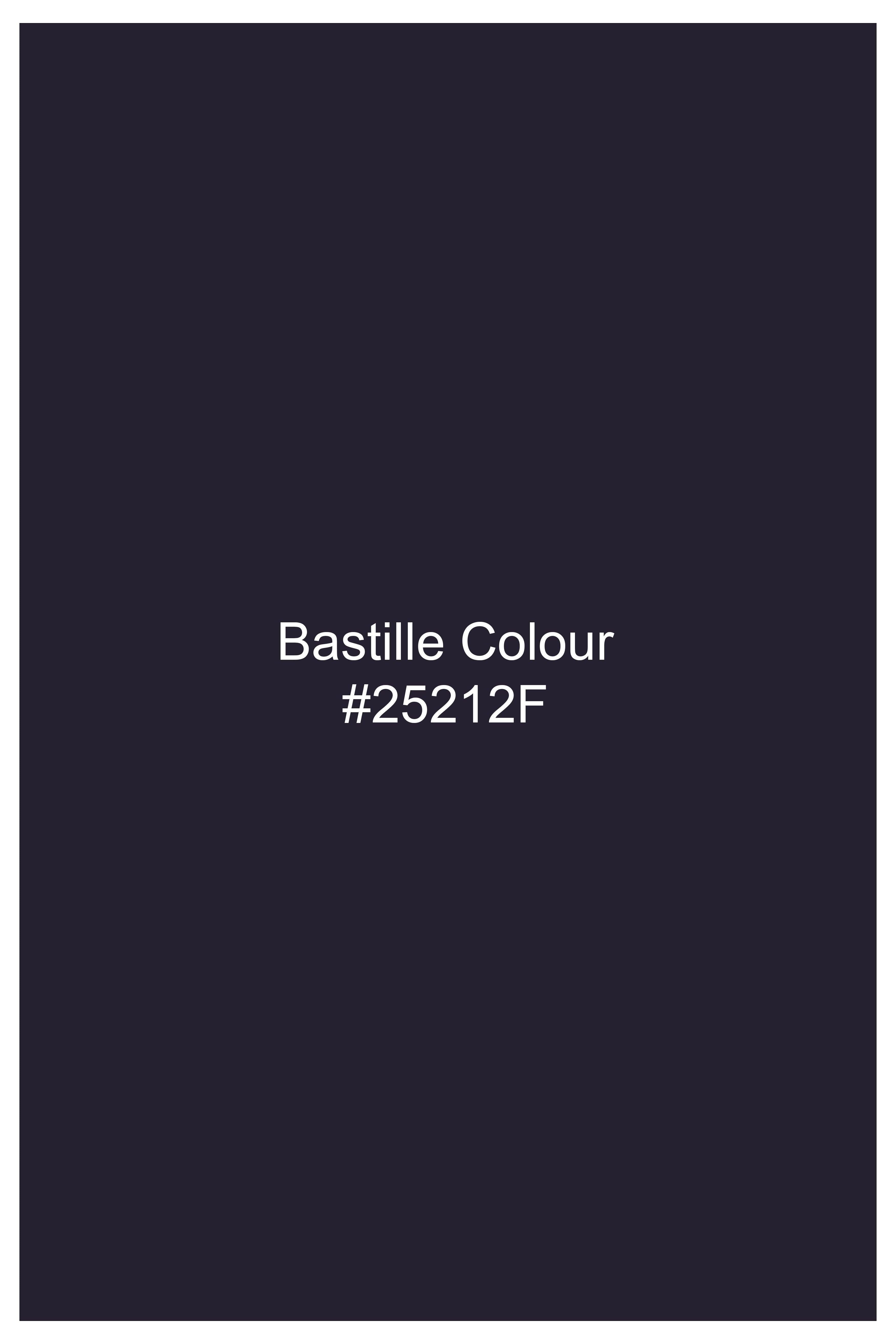 Vesper-Bastille Purple Diamond Textured Wool Rich Slight Stretch Double Breasted Blazer