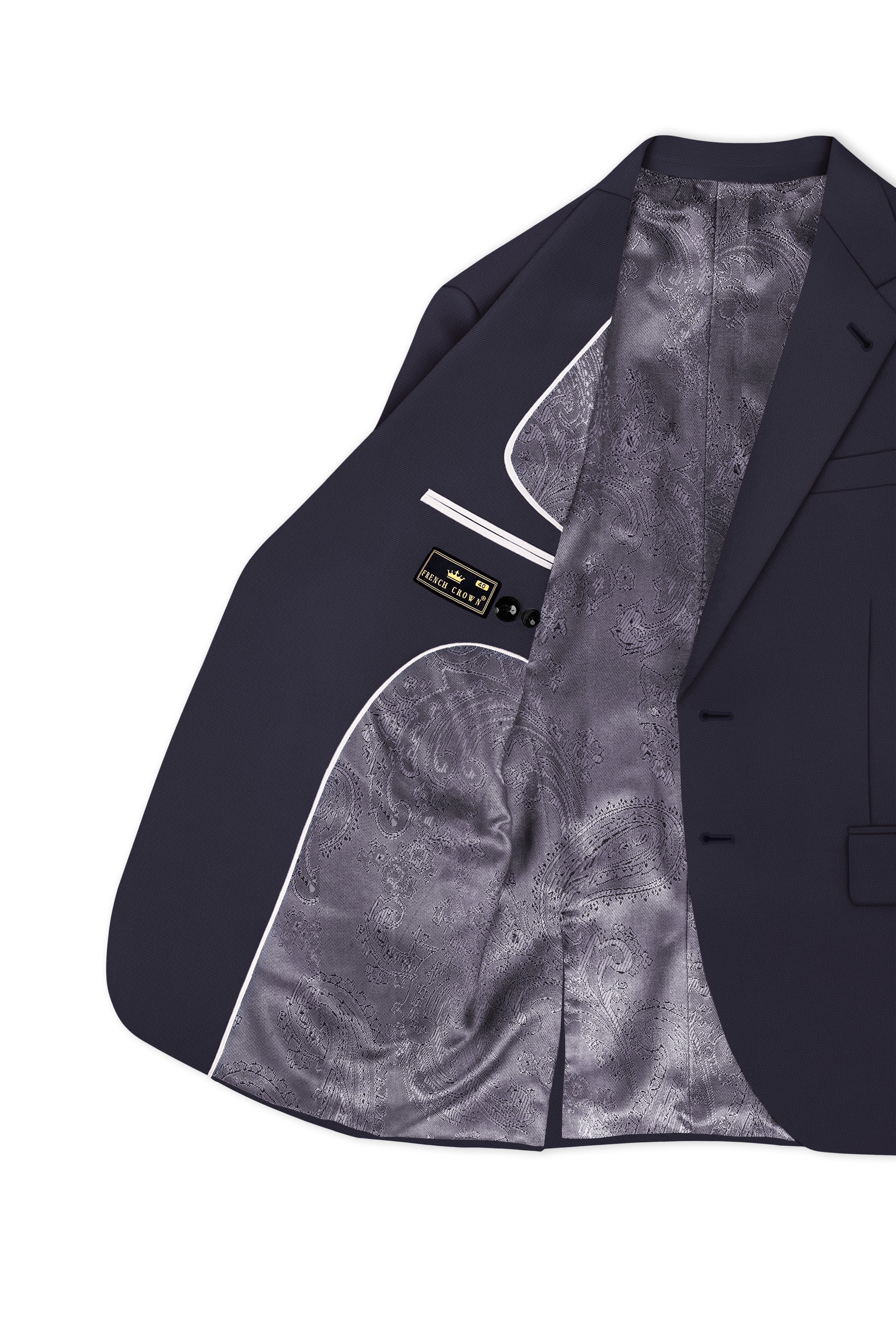 Kairo-Korean Charcoal Gray 4-Way Stretch Wrinkle-Free Wool Rich Single Breasted Blazer
