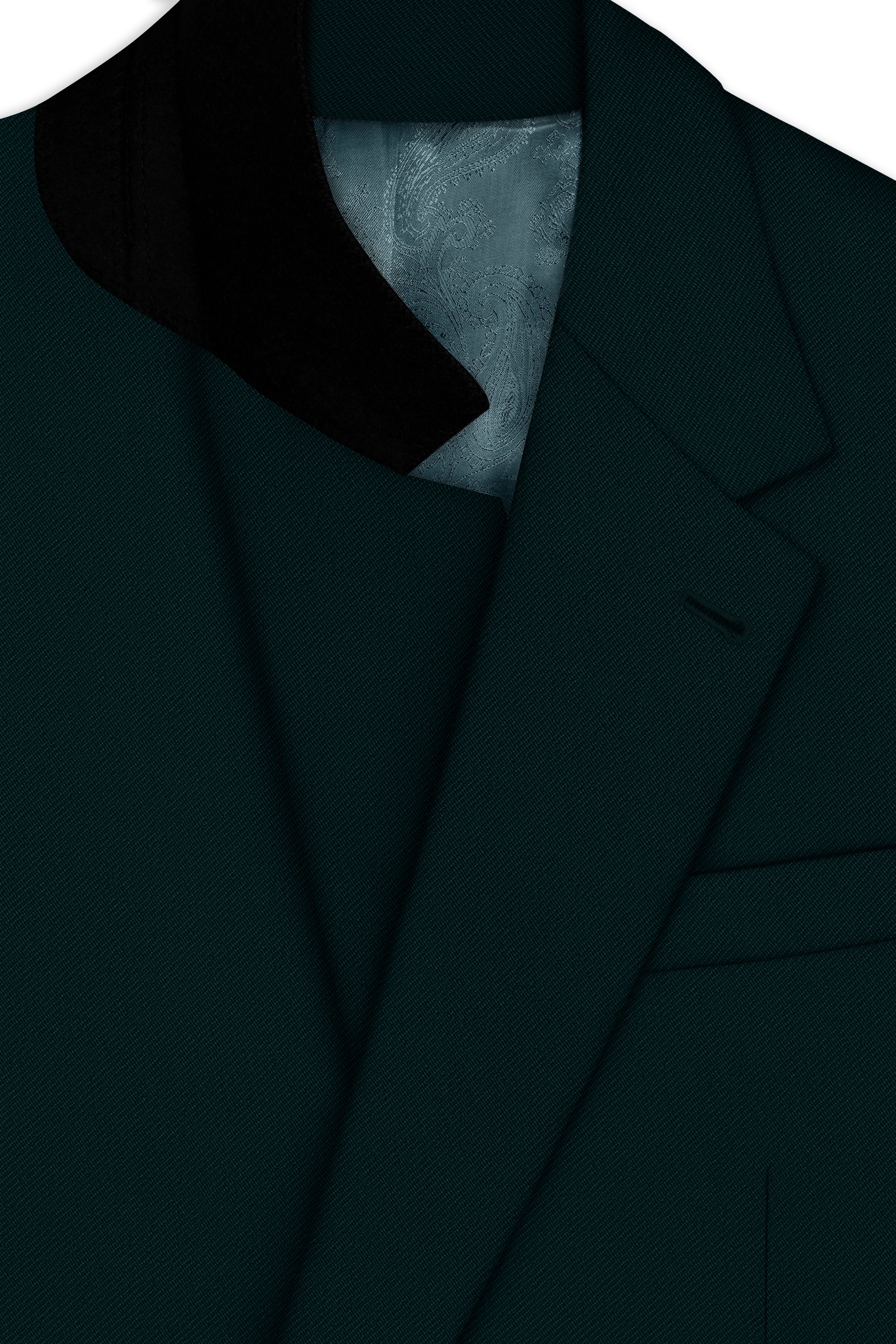 Terrain-Korean Swamp Green 4-Way Stretch Wrinkle-Free Wool Rich Single Breasted Blazer