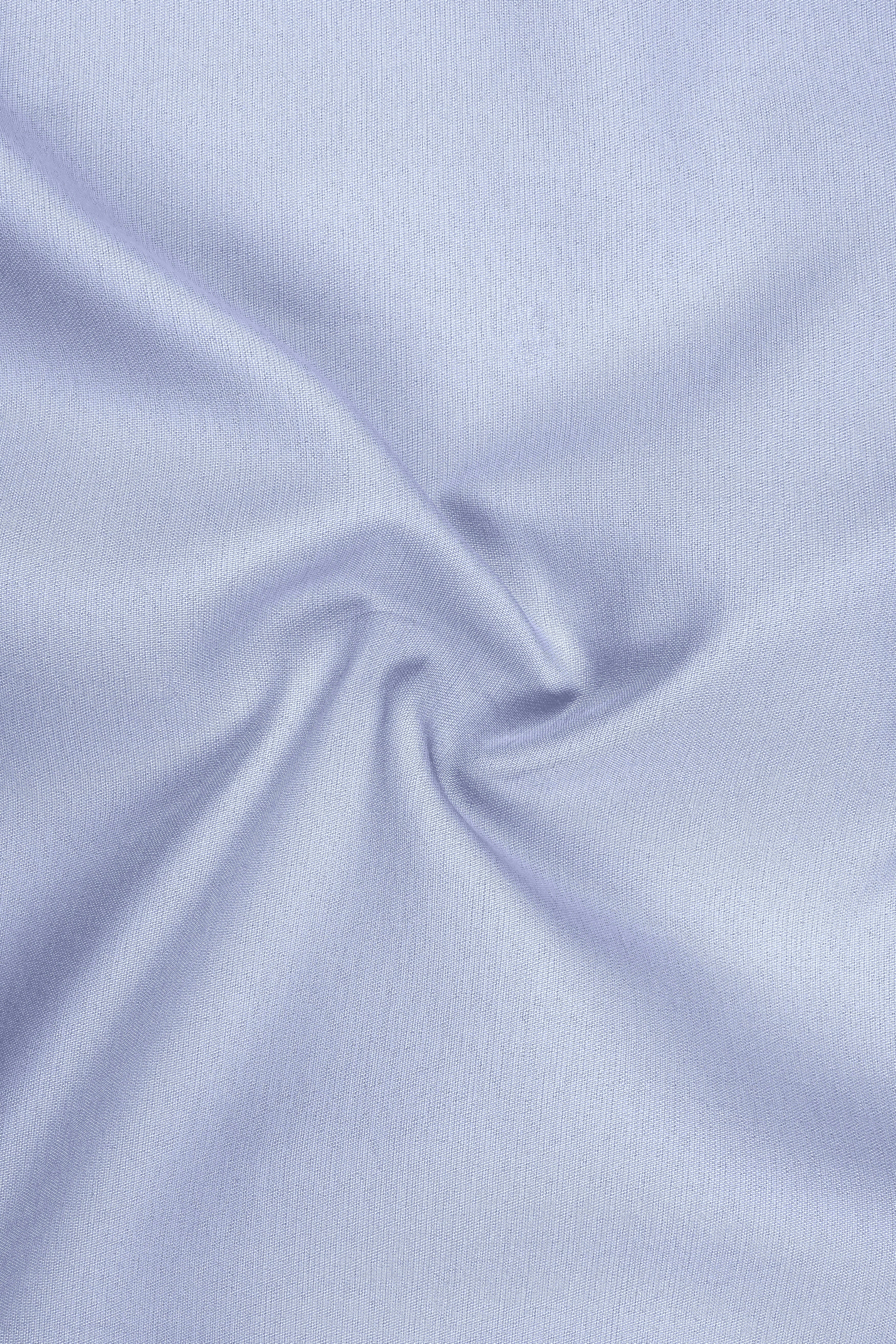 Azure-Periwinkle Blue Wool Rich Slight Stretch Single Breasted Blazer