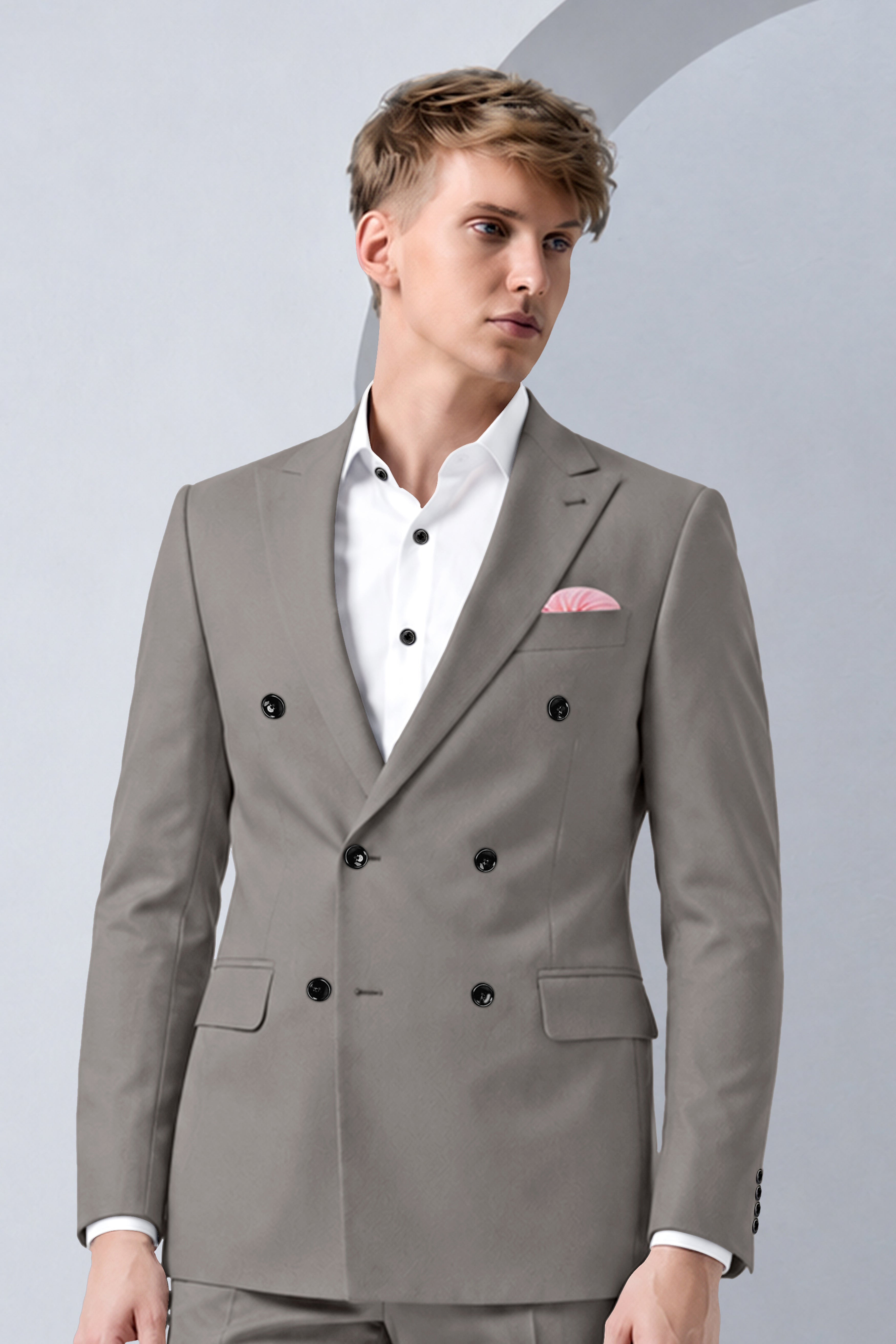 Prestige-Venus Wool Rich Slight Stretch Double Breasted Blazer