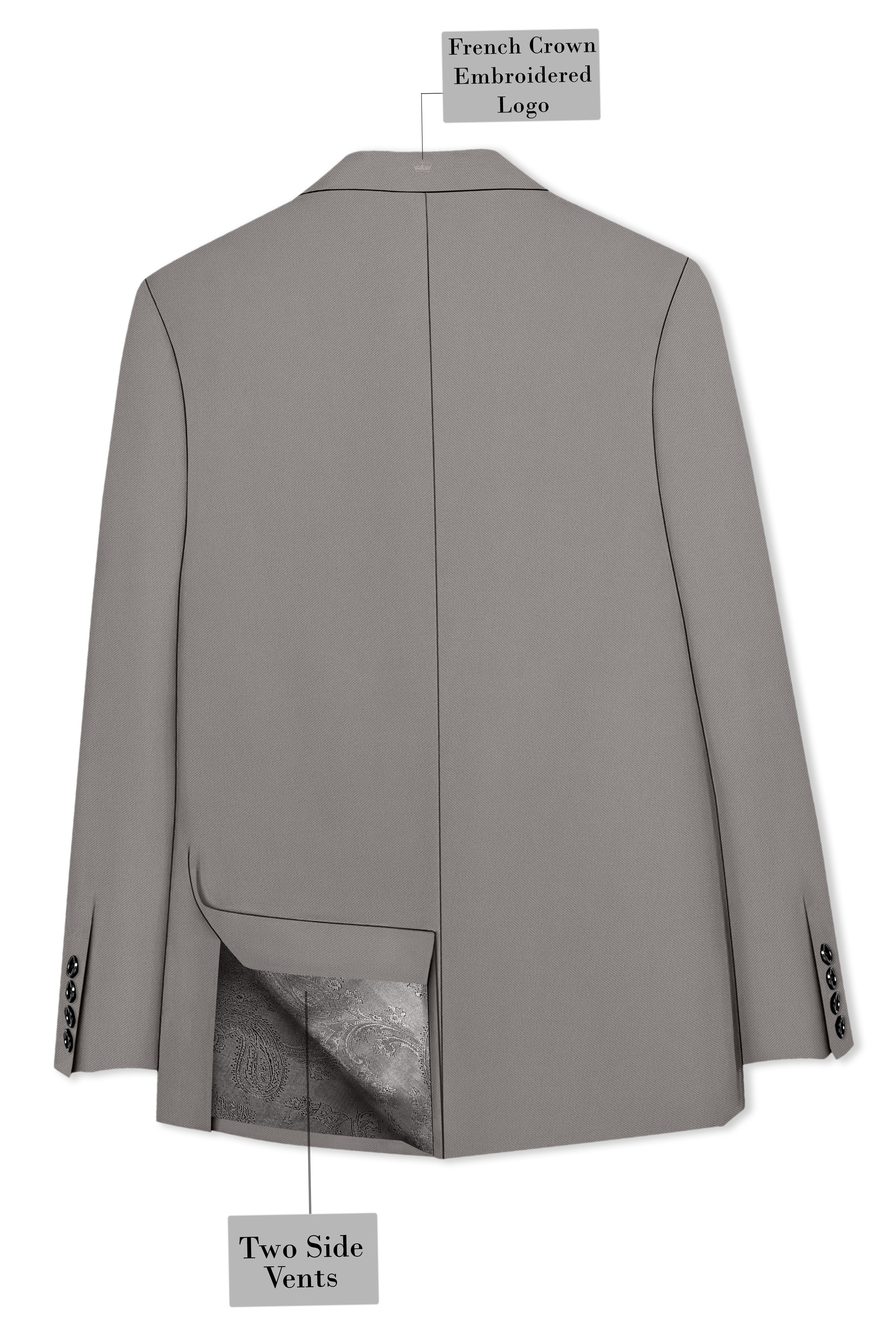 Prestige-Venus Wool Rich Slight Stretch Double Breasted Blazer