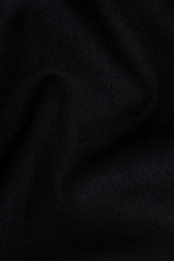 Jade Black Subtle Sheen Patch Pockets Sport Blazer