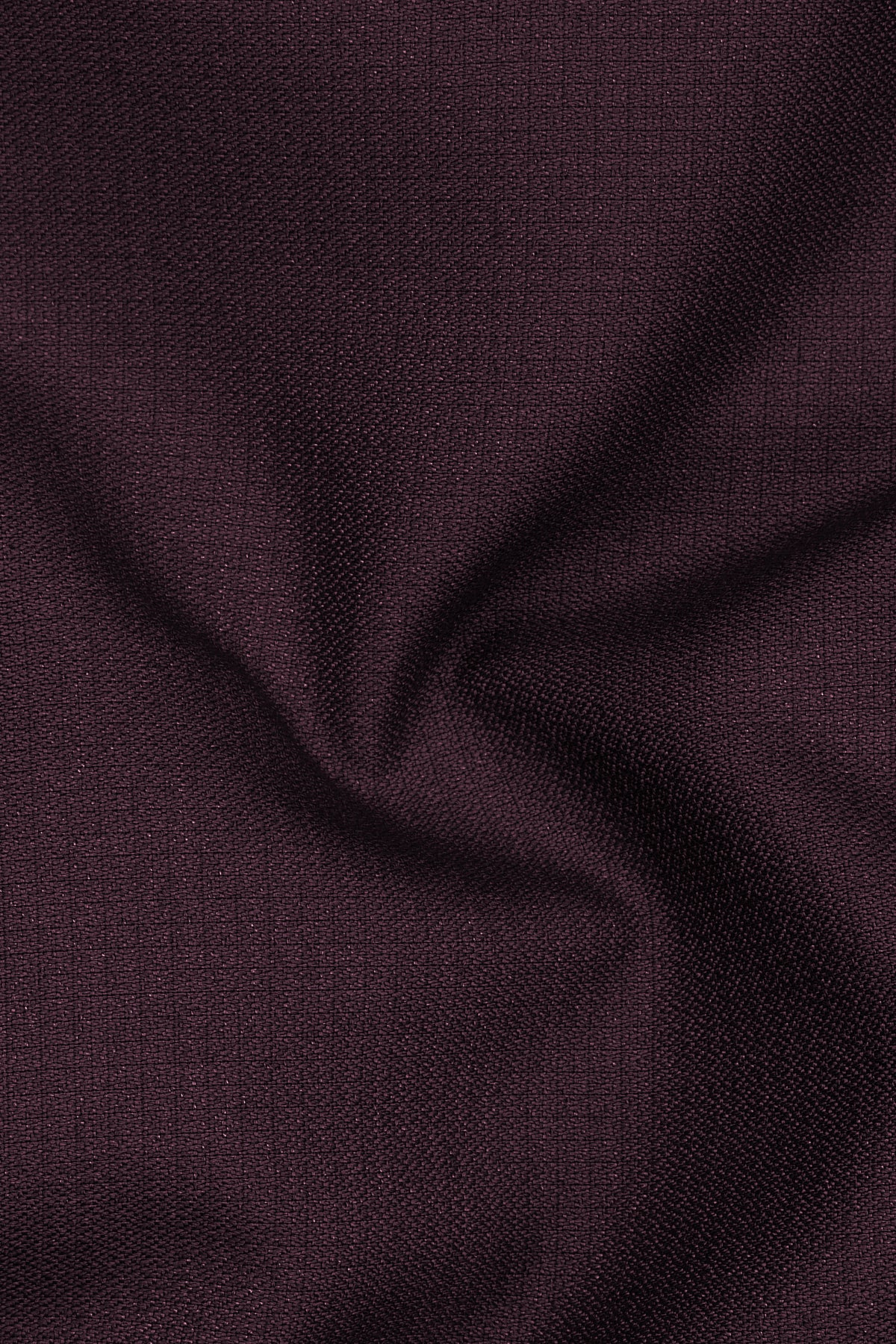 Velaris-Thunder Purple Diamond Textured Wool Rich Slight Stretch Cross Placket Bandhgala Blazer