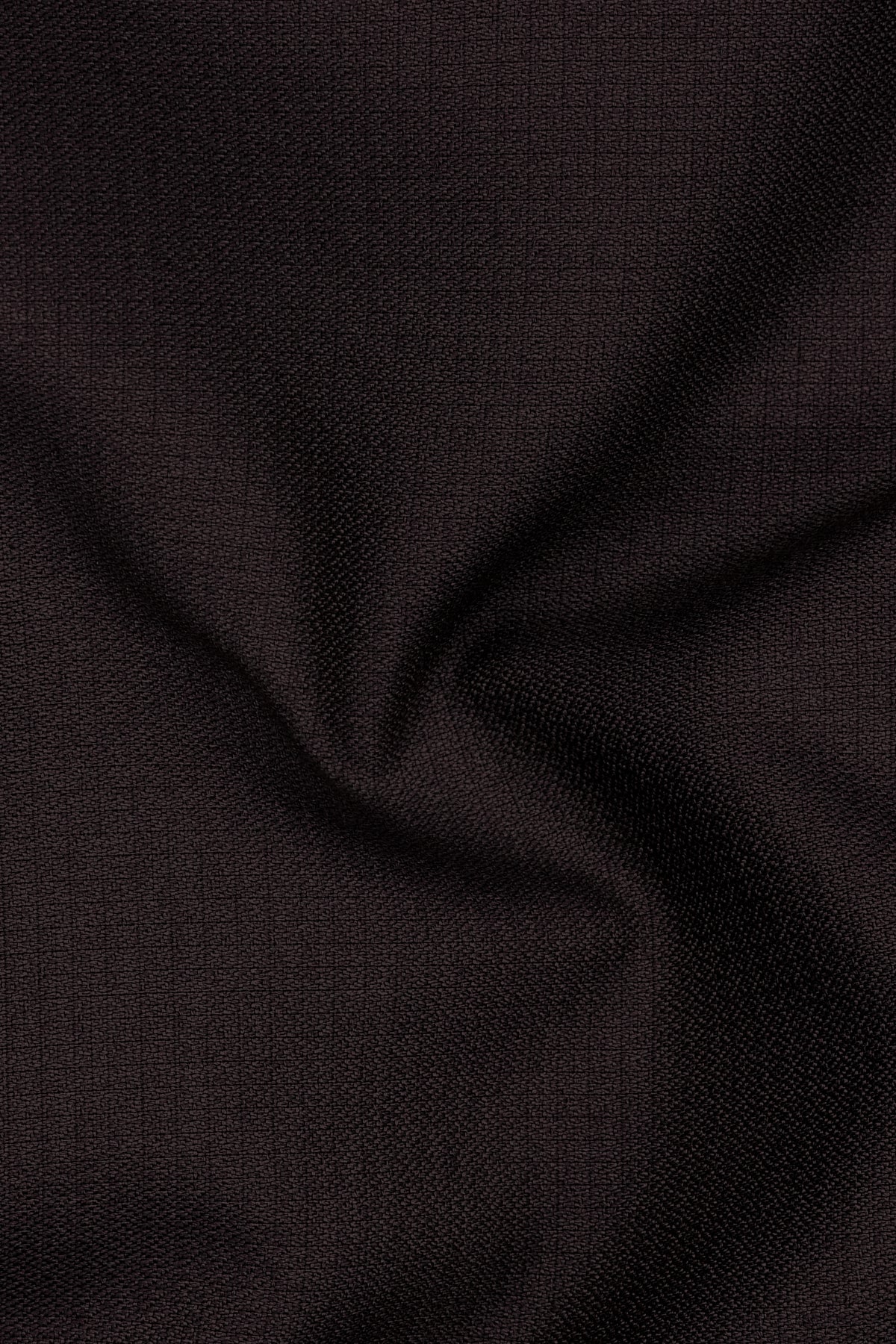 Regency-Cocoa Brown Diamond Textured Wool Rich Slight Stretch Bandhgala Blazer