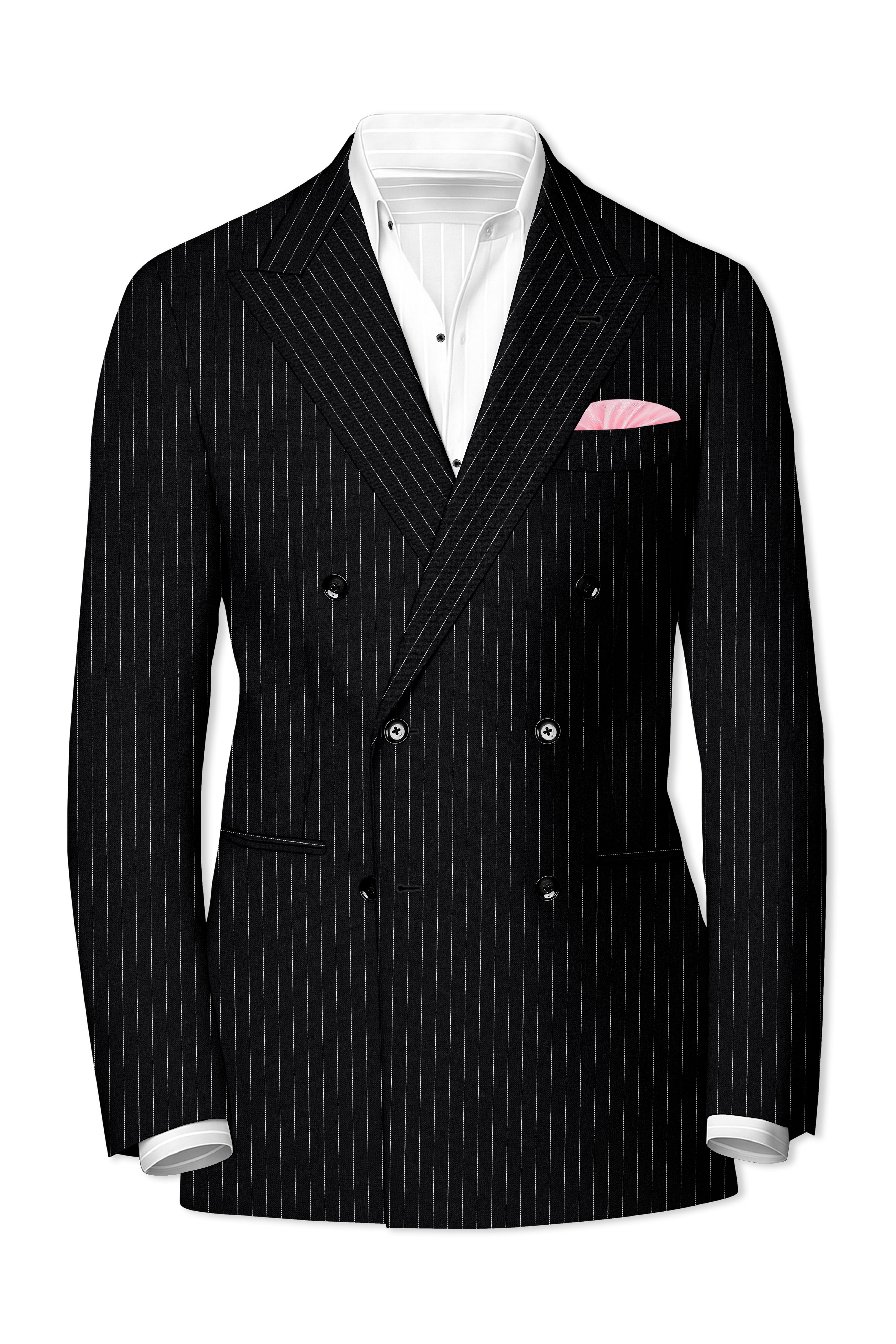Tuna Blue with Coral Reef Brown Stripes Premium Terry-Rayon Double