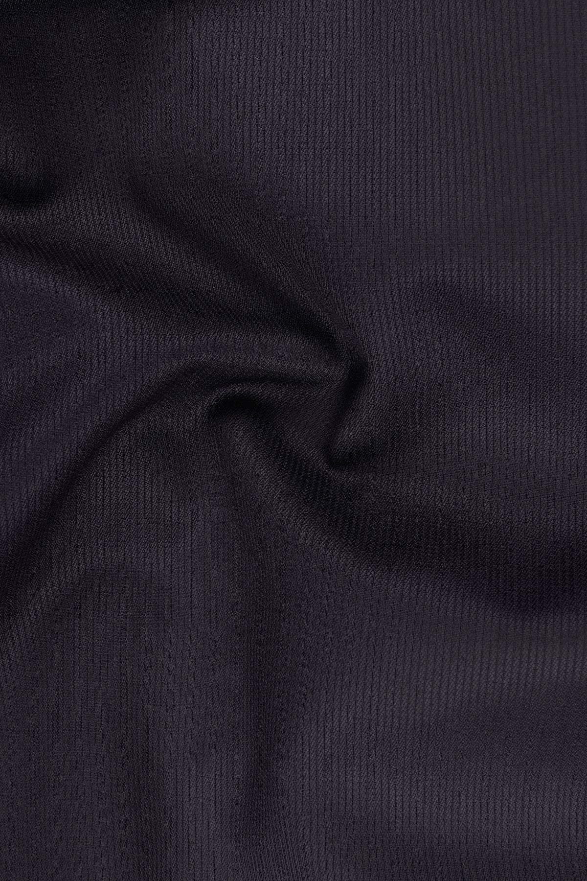 Aurelio-Charade Gray Diamond Textured Wool Rich Slight Stretch Single Breasted Blazer