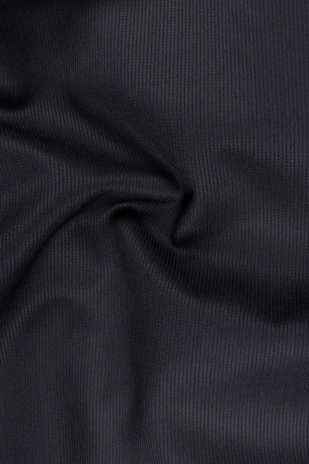 Axton-Baltic Sea Gray Diamond Textured Wool Rich Slight Stretch Single Breasted Blazer