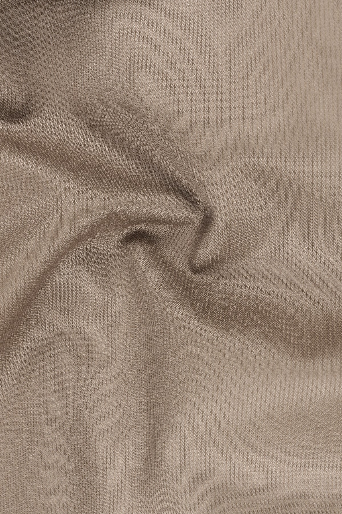 Terran-Sandrift Brown Diamond Textured Wool Rich Slight Stretch Single Breasted Blazer