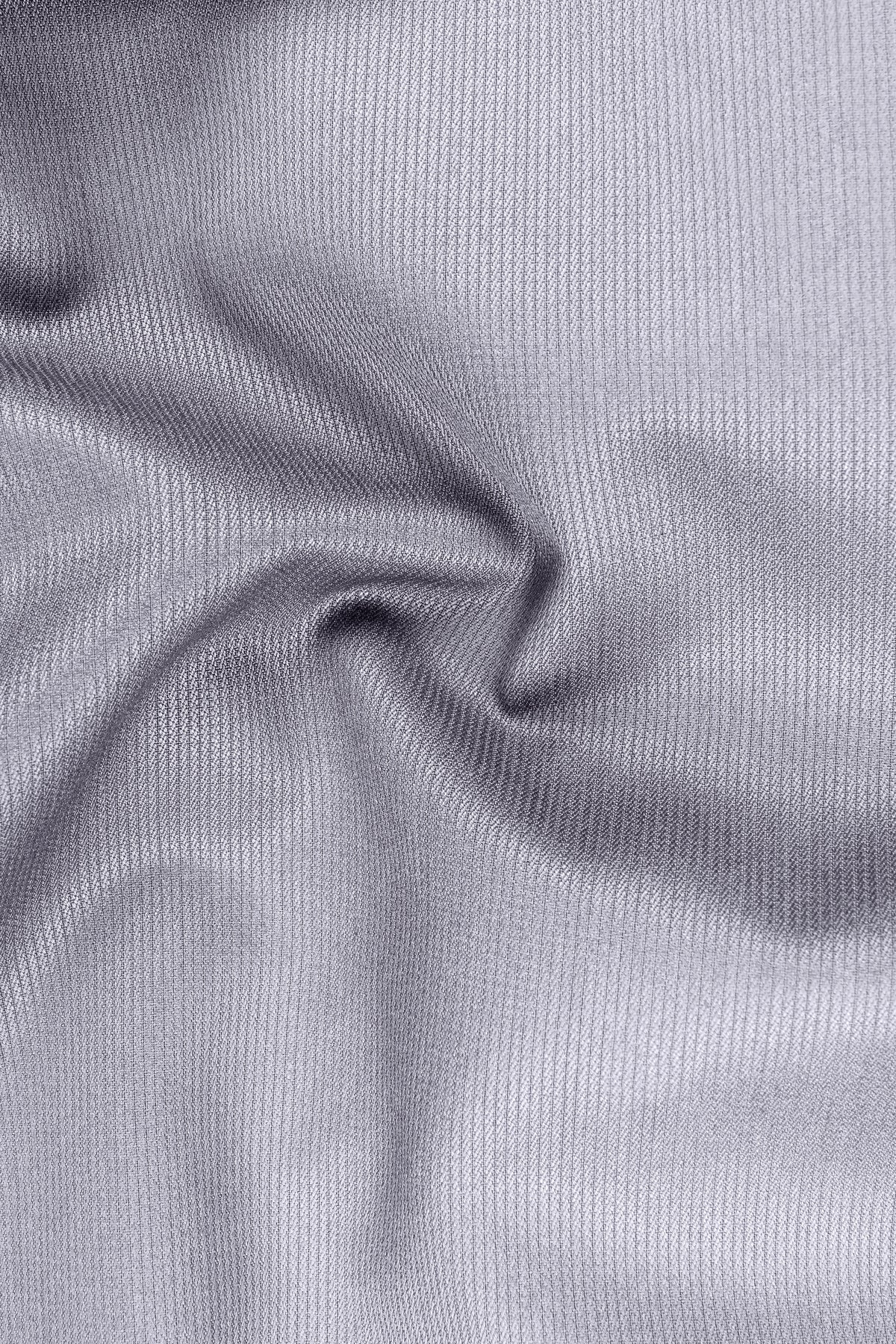 Virelli-Suva Gray Diamond Textured Wool Rich Slight Stretch Single Breasted Blazer