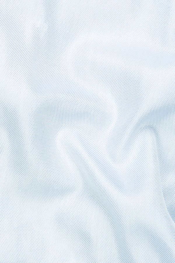 Solitude Blue Textured Dobby Premium Giza Cotton Boxer