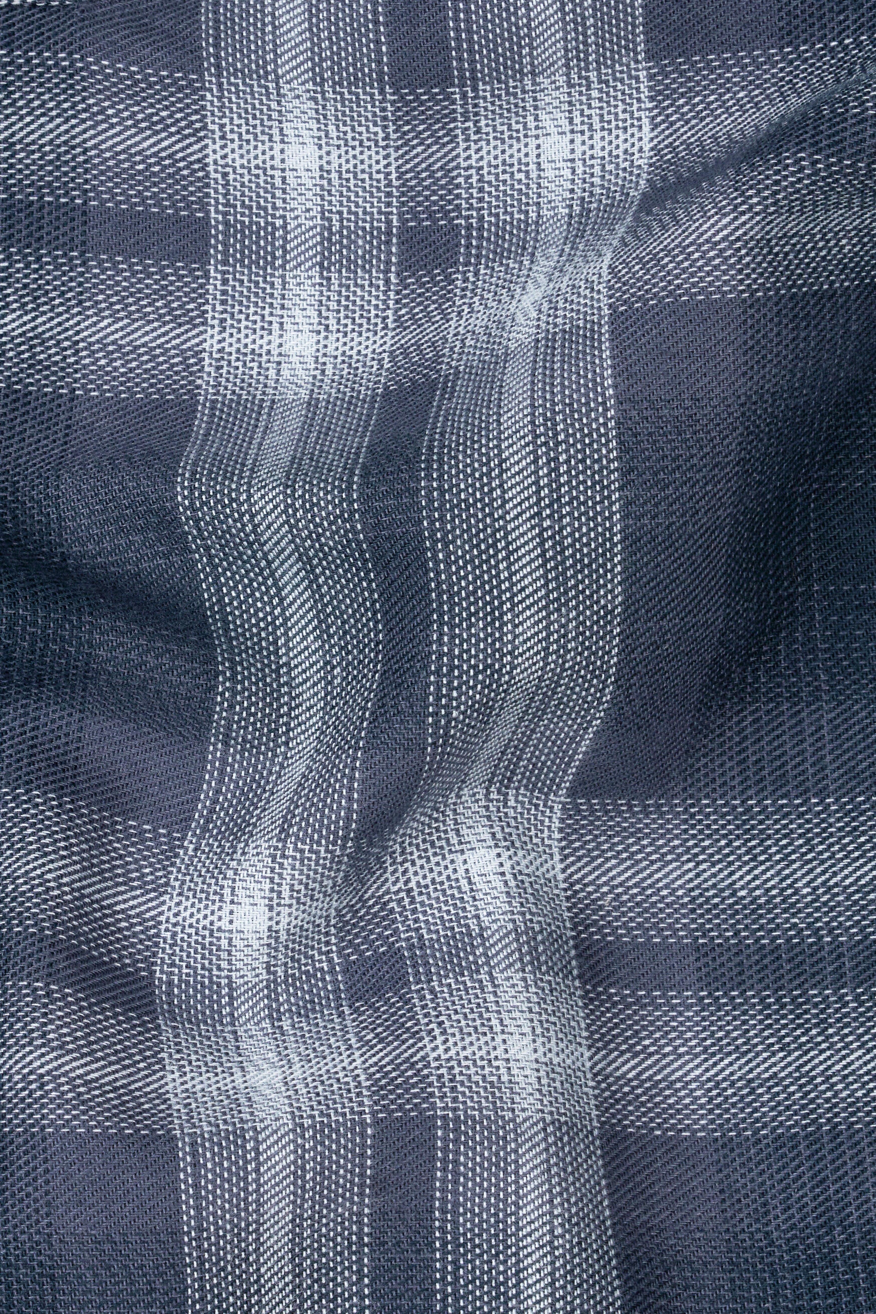 Vampire Gray With White Checkered Flannel Premium Cotton Boxer BX558-28, BX558-30, BX558-32, BX558-34, BX558-36, BX558-38, BX558-40, BX558-42, BX558-44
