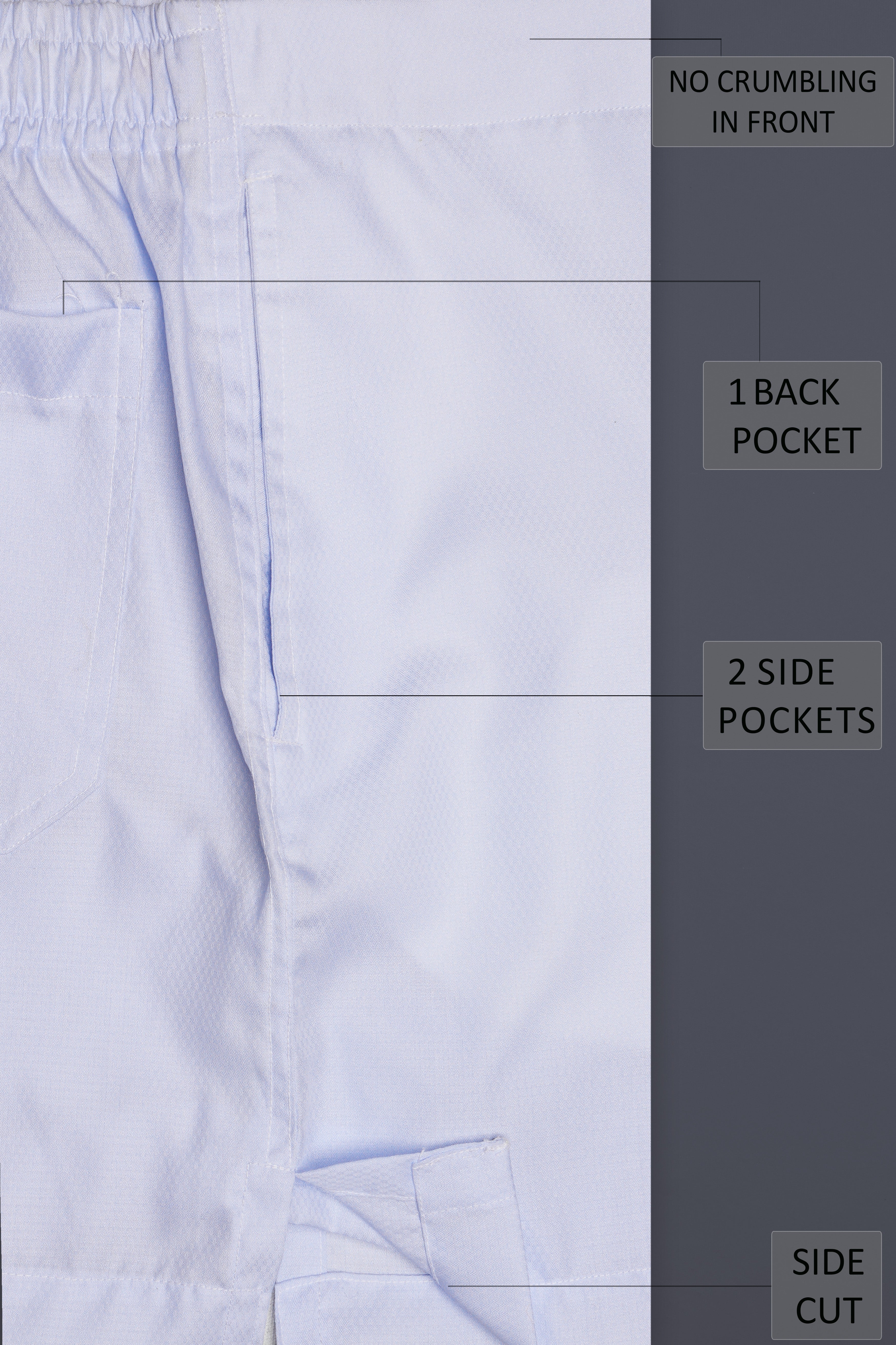 Ghost Gray Solid Premium Cotton Boxer