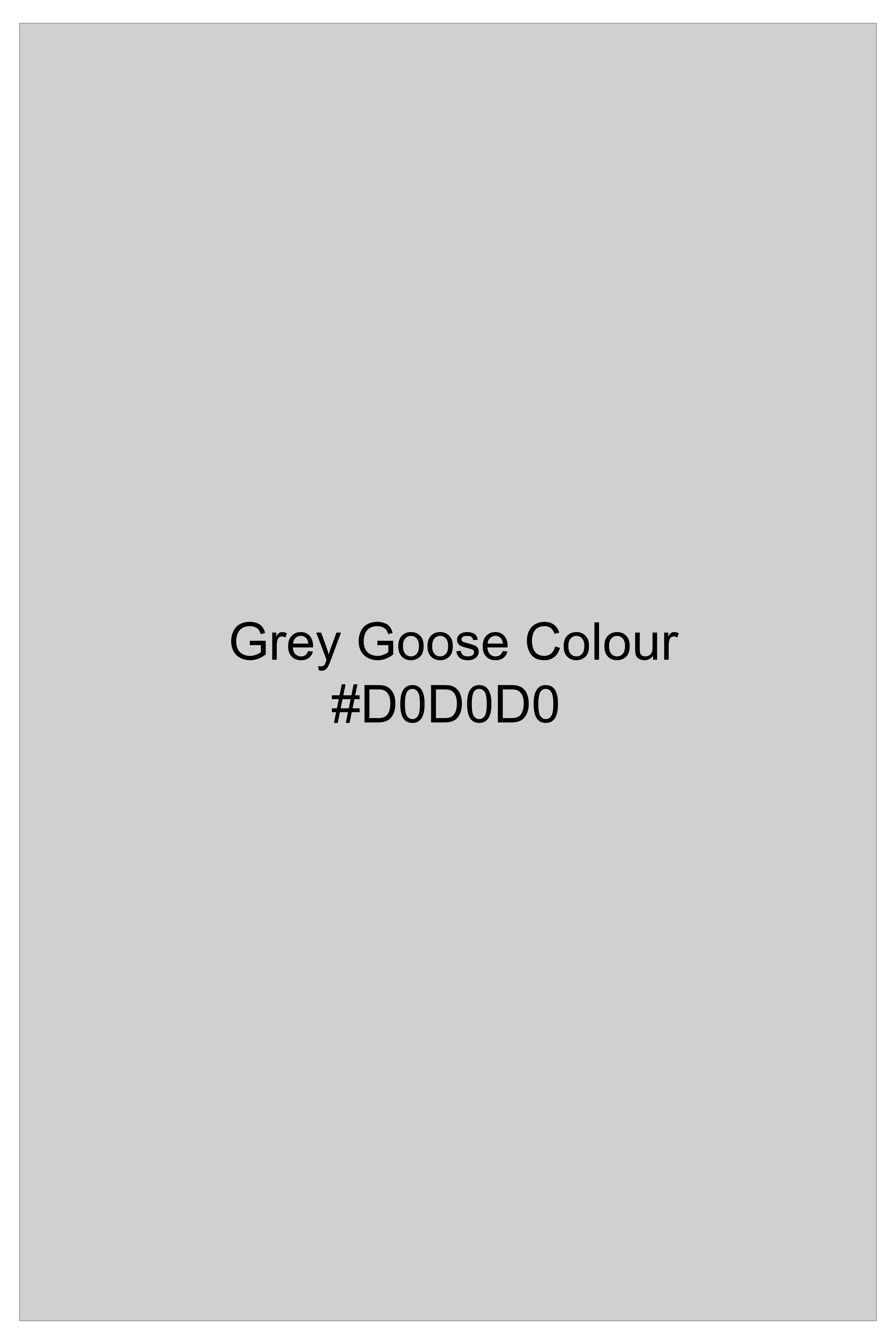 Goose Gray Plain Solid Oxford Premium Cotton Boxer