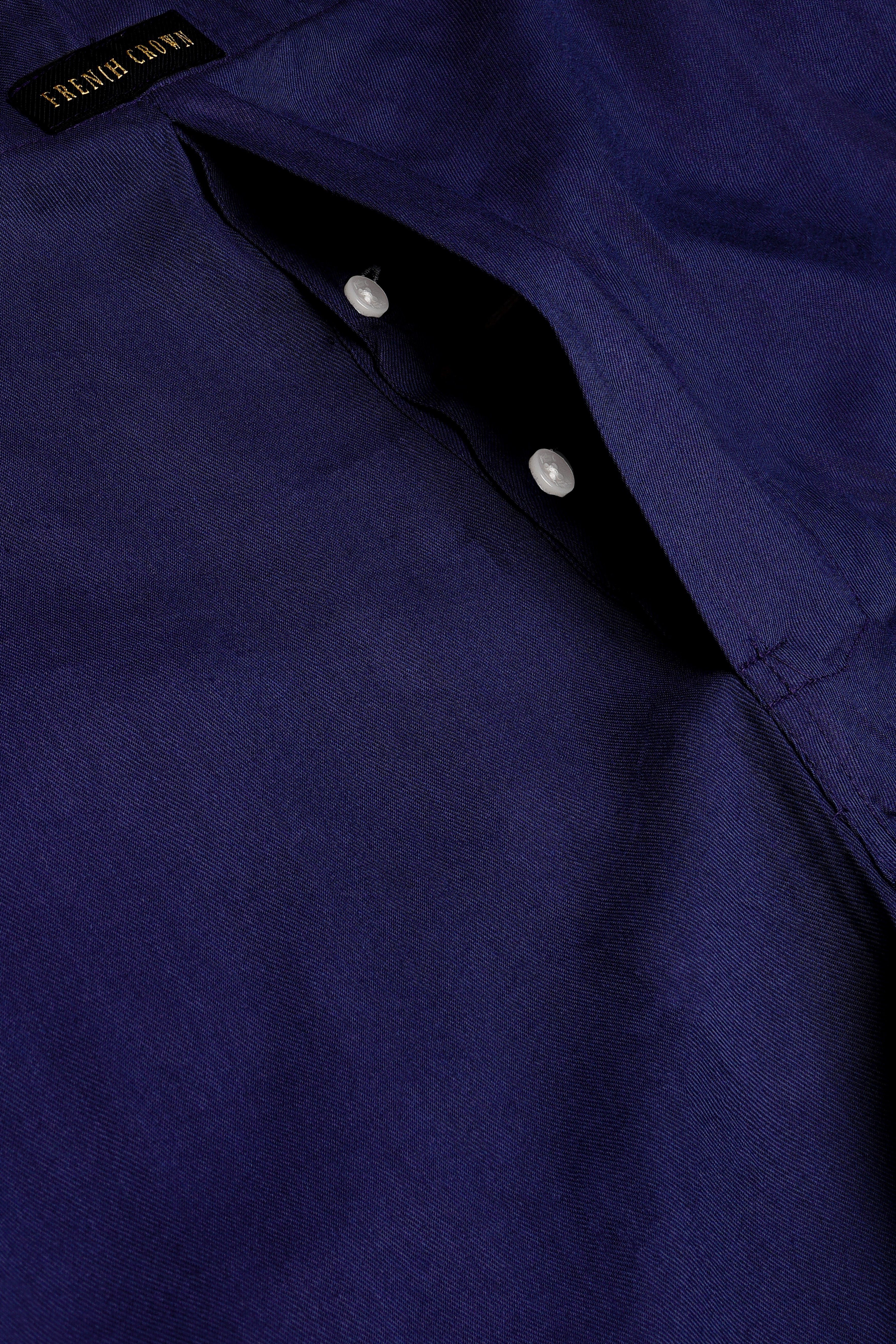 Bunting Blue Solid Twill Premium Cotton Boxer