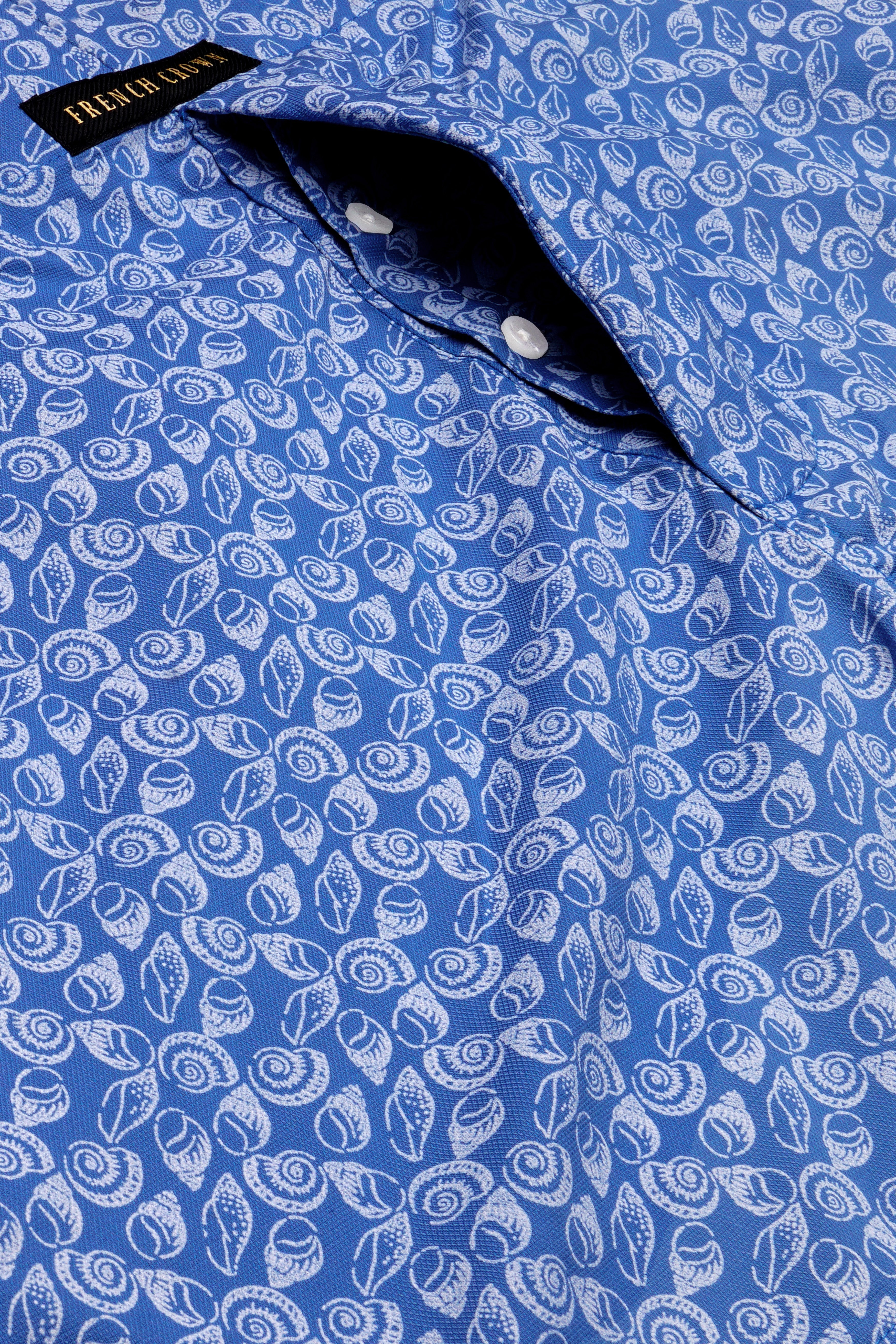 Mariner Blue Dobby Textured Premium Giza Cotton Boxer