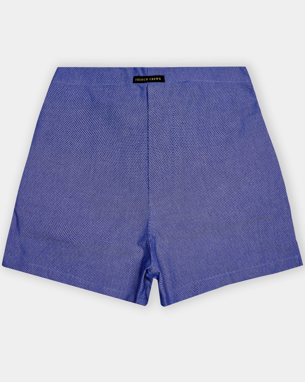 Sapphire-Victoria Blue Textured Cotton Boxer For Man