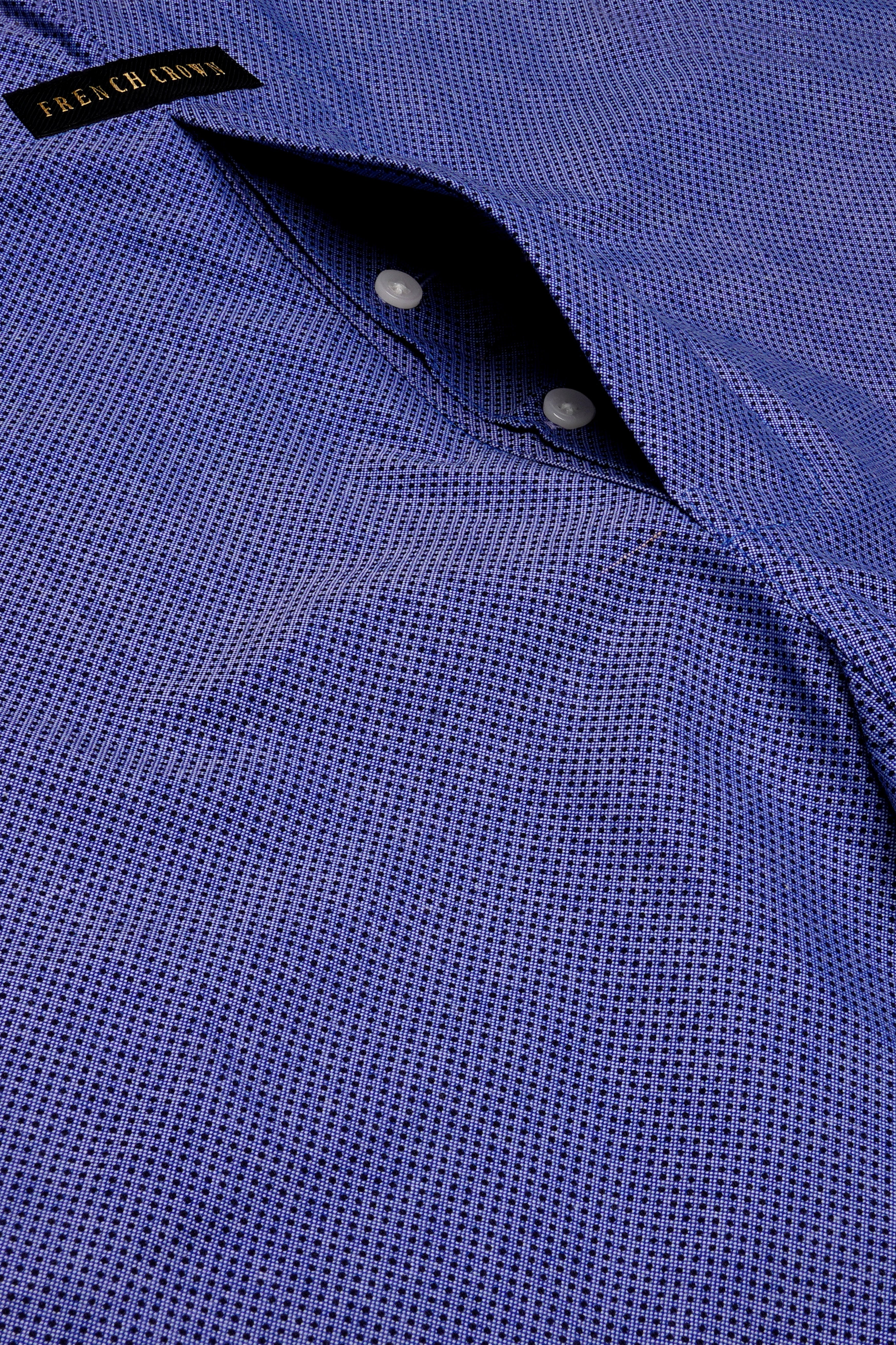 Sapphire-Victoria Blue Dobby Textured Premium Giza Cotton Boxer