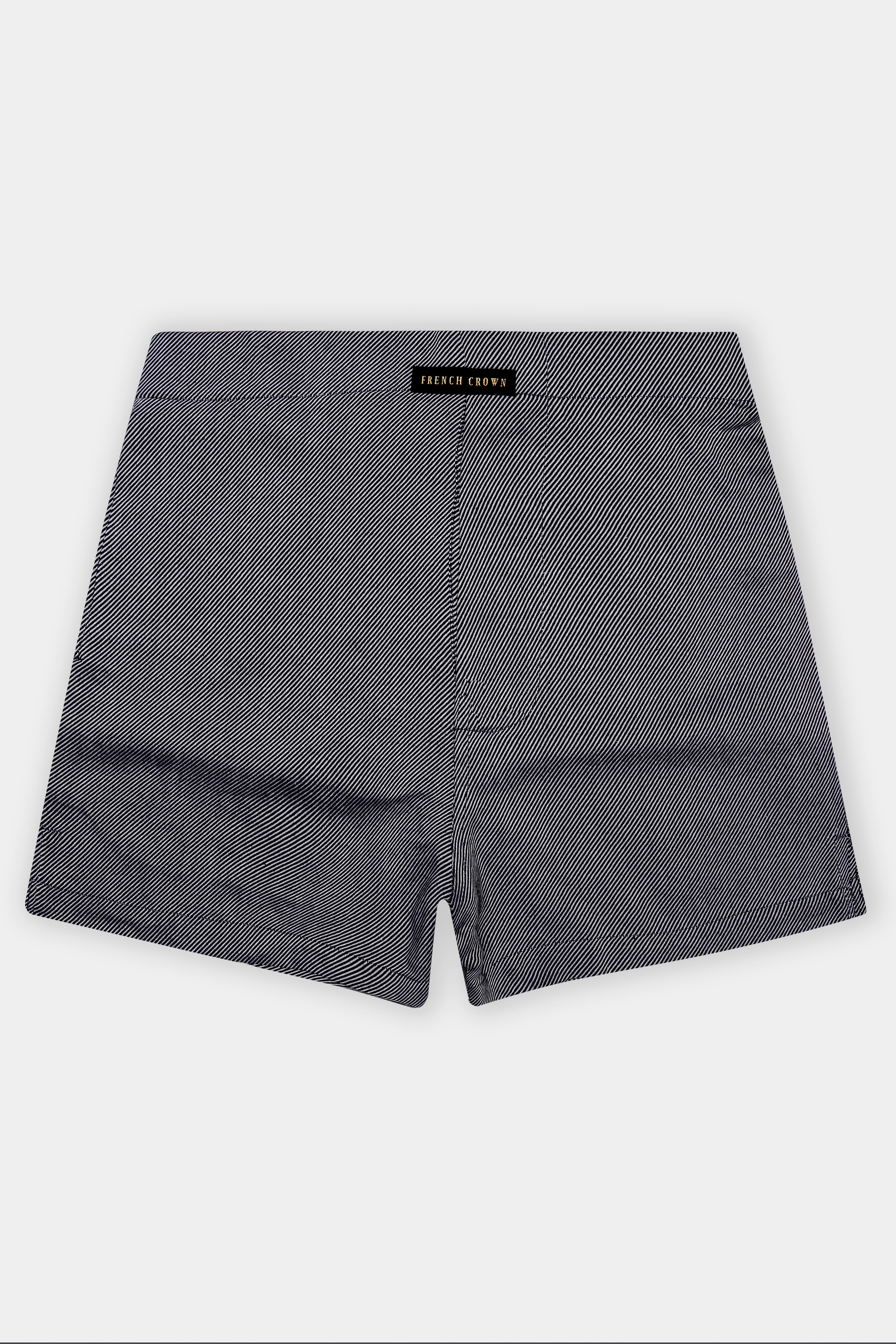 Granite-Iridium Gray Textured Flannel Premium Cotton Boxer
