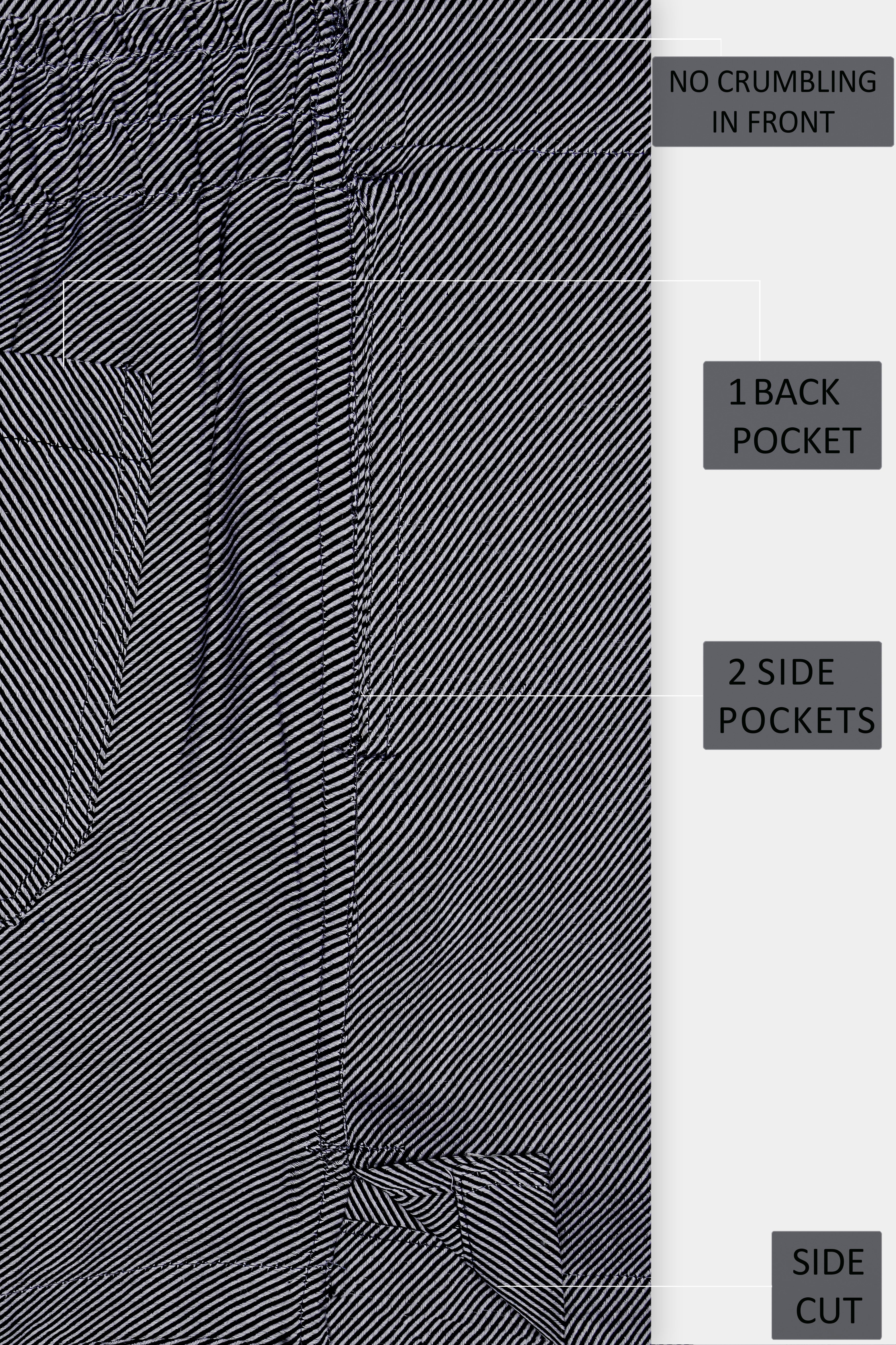 Granite-Iridium Gray Textured Flannel Premium Cotton Boxer