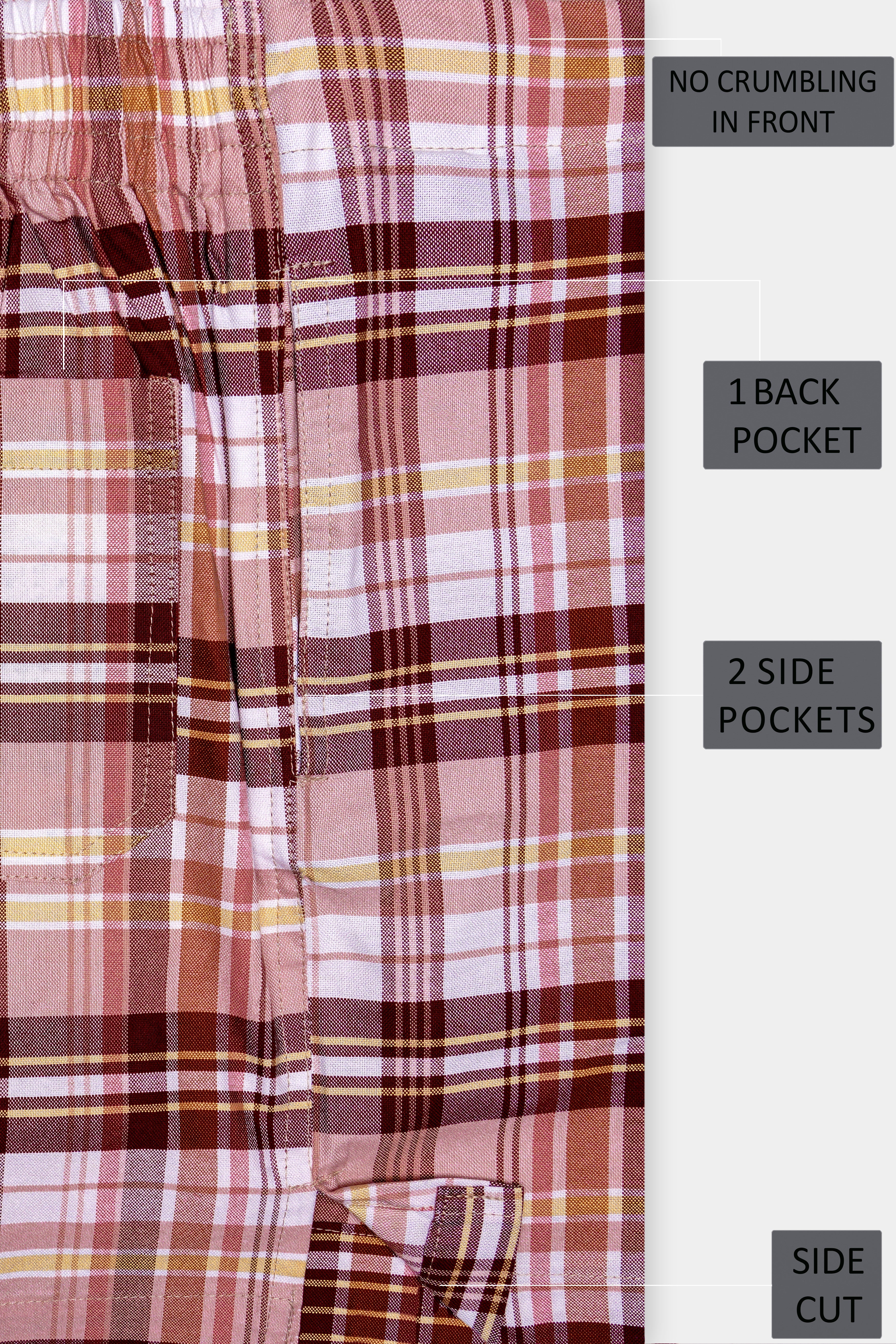 Heritage-Rustic Maroon Plaid Super Soft Oxford Premium Cotton Boxer