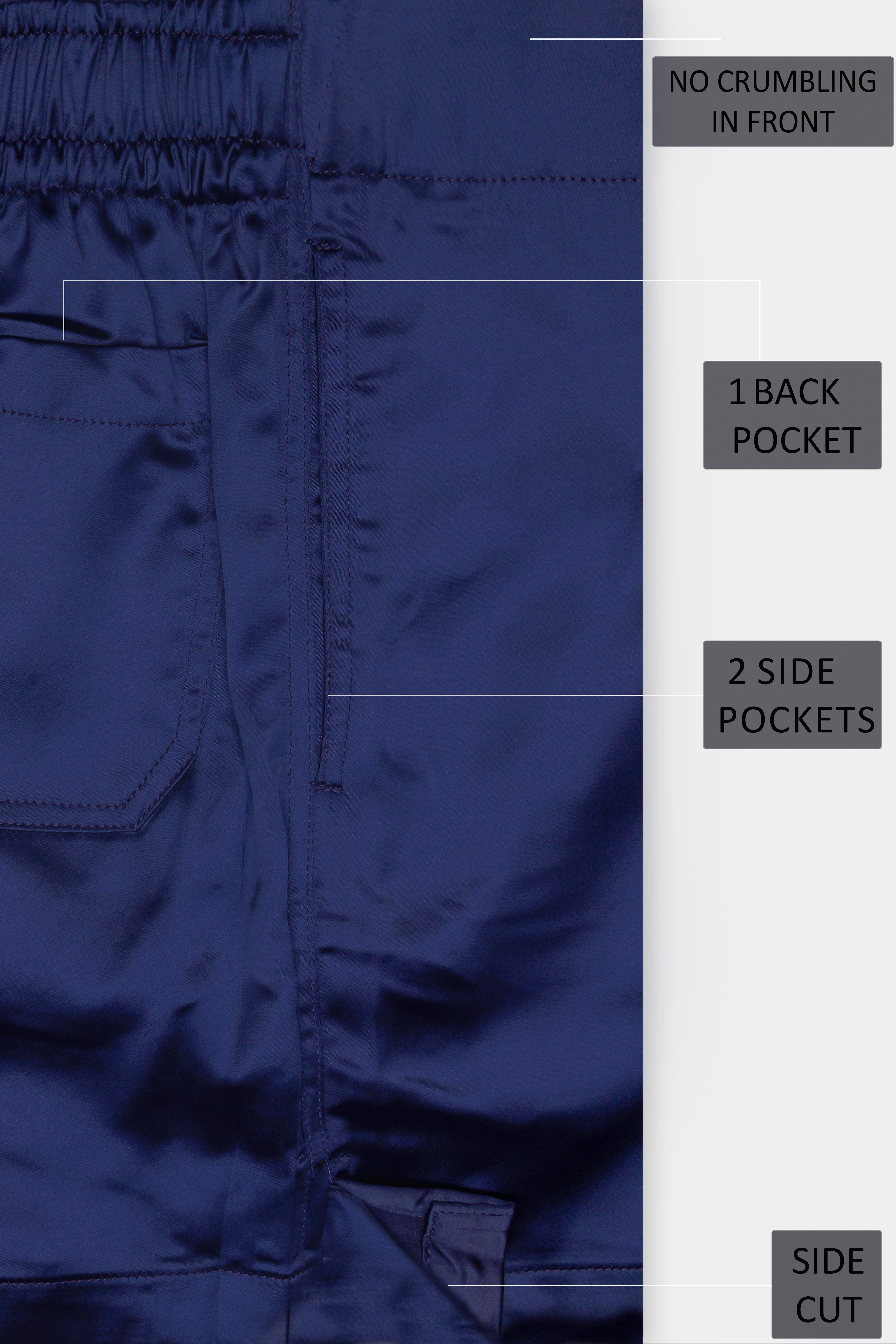 Tranquil-Nile Blue Solid Subtle Sheen Super Soft Boxer