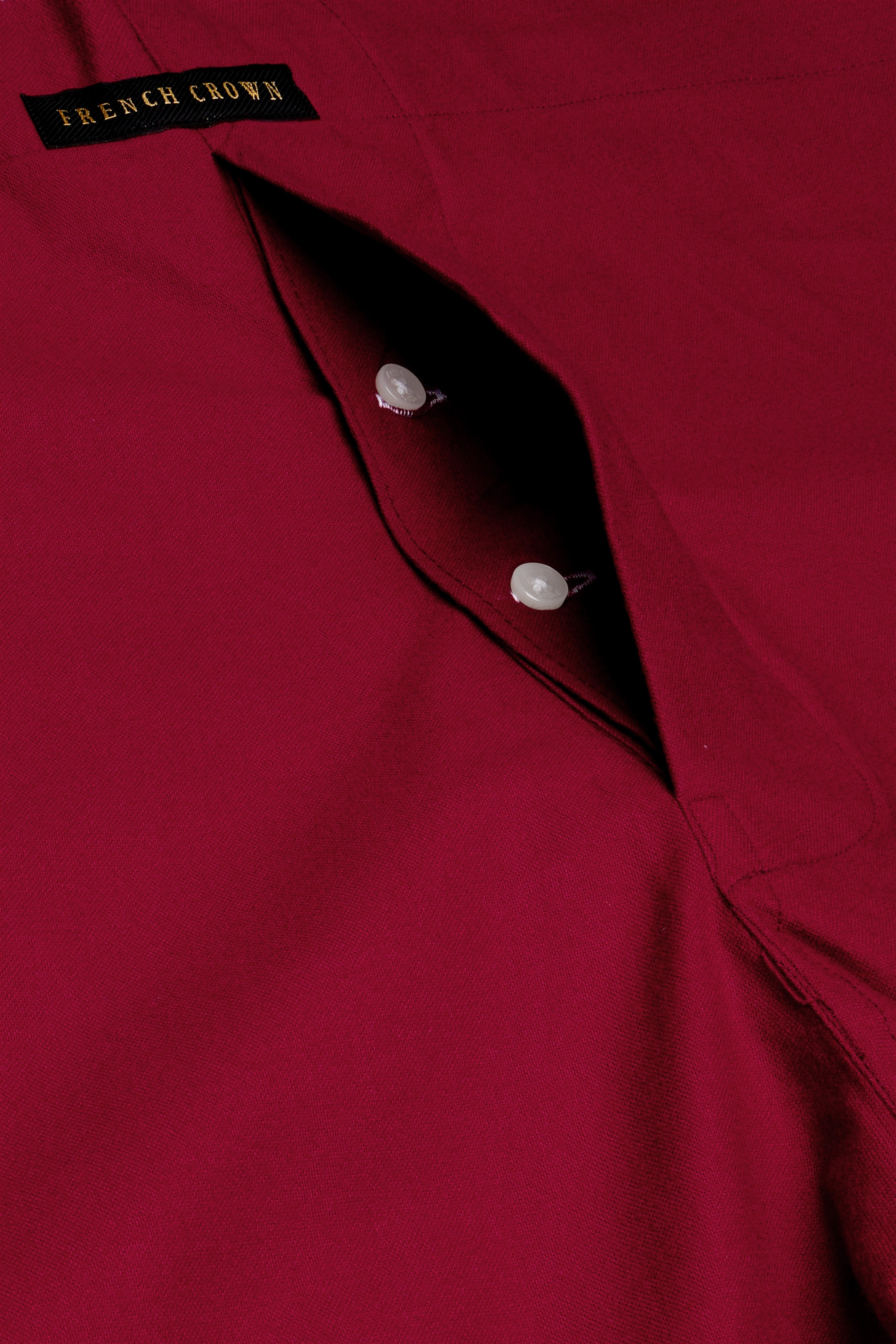 Vintage-Merlot Red Solid Flannel Premium Cotton Boxer