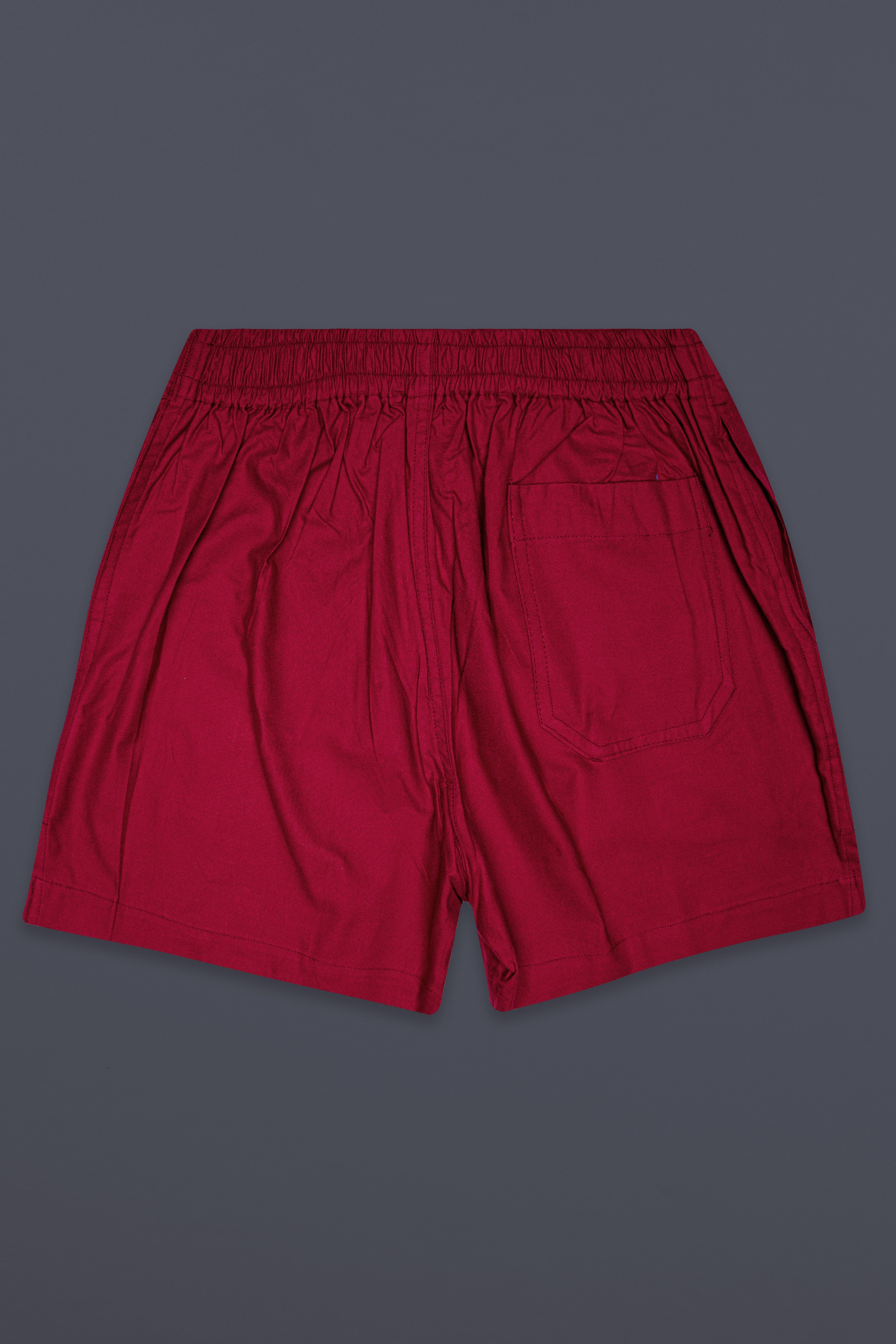 Vintage-Merlot Red Solid Flannel Premium Cotton Boxer