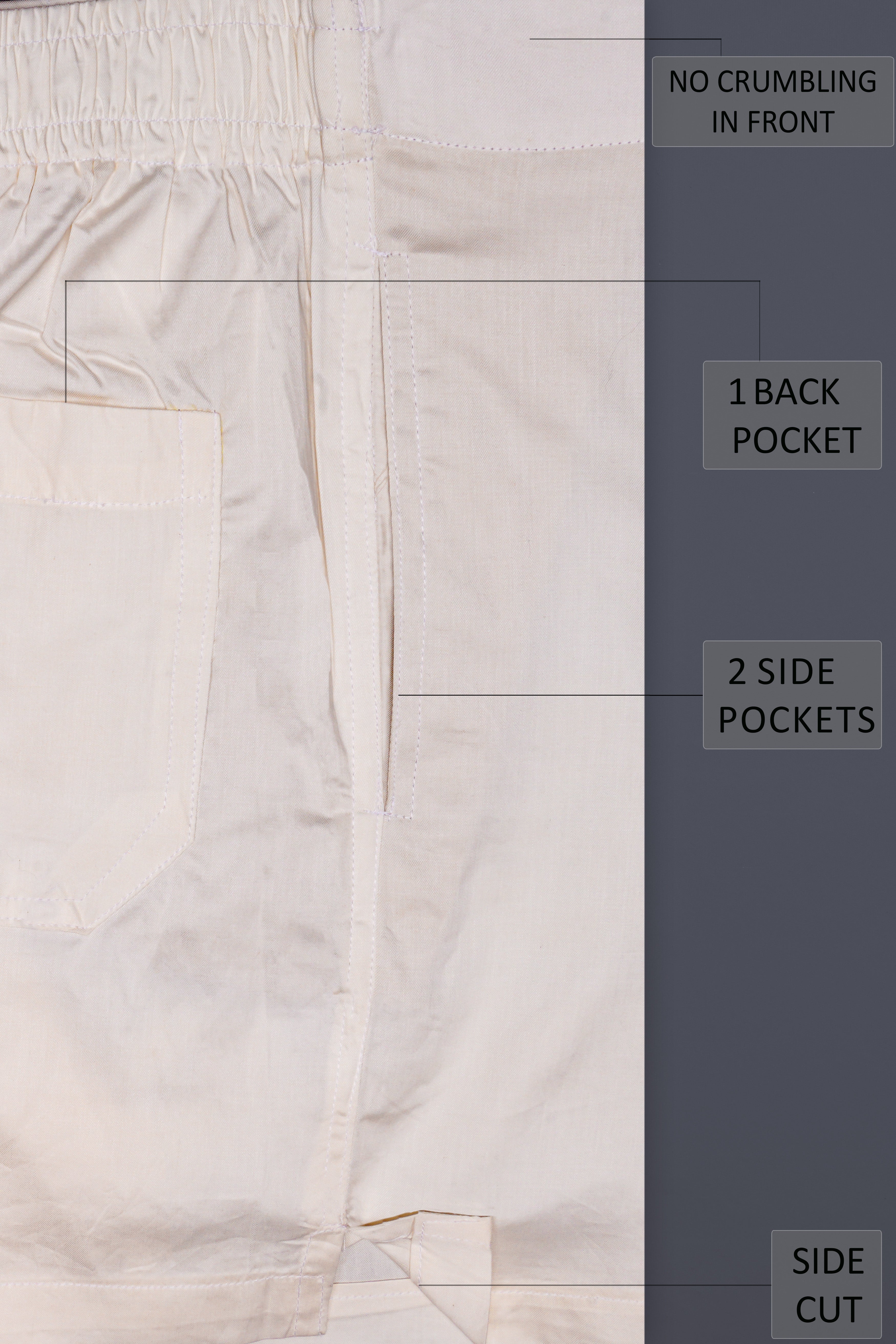 Storm-Foggy Gray Solid Super Soft Premium Cotton Boxer