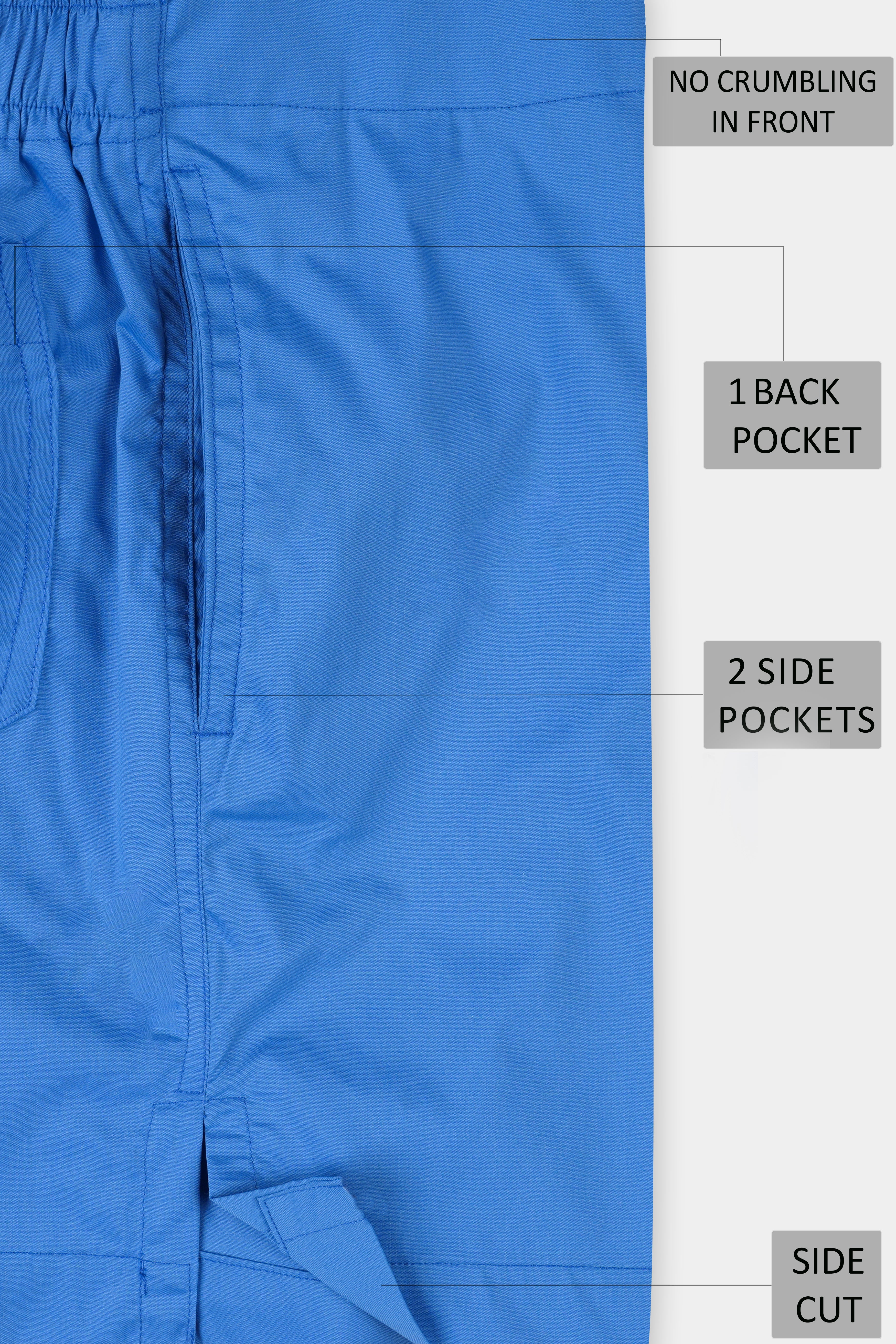 Havelock Blue Solid Subtle Sheen Super Soft Premium Cotton Boxer