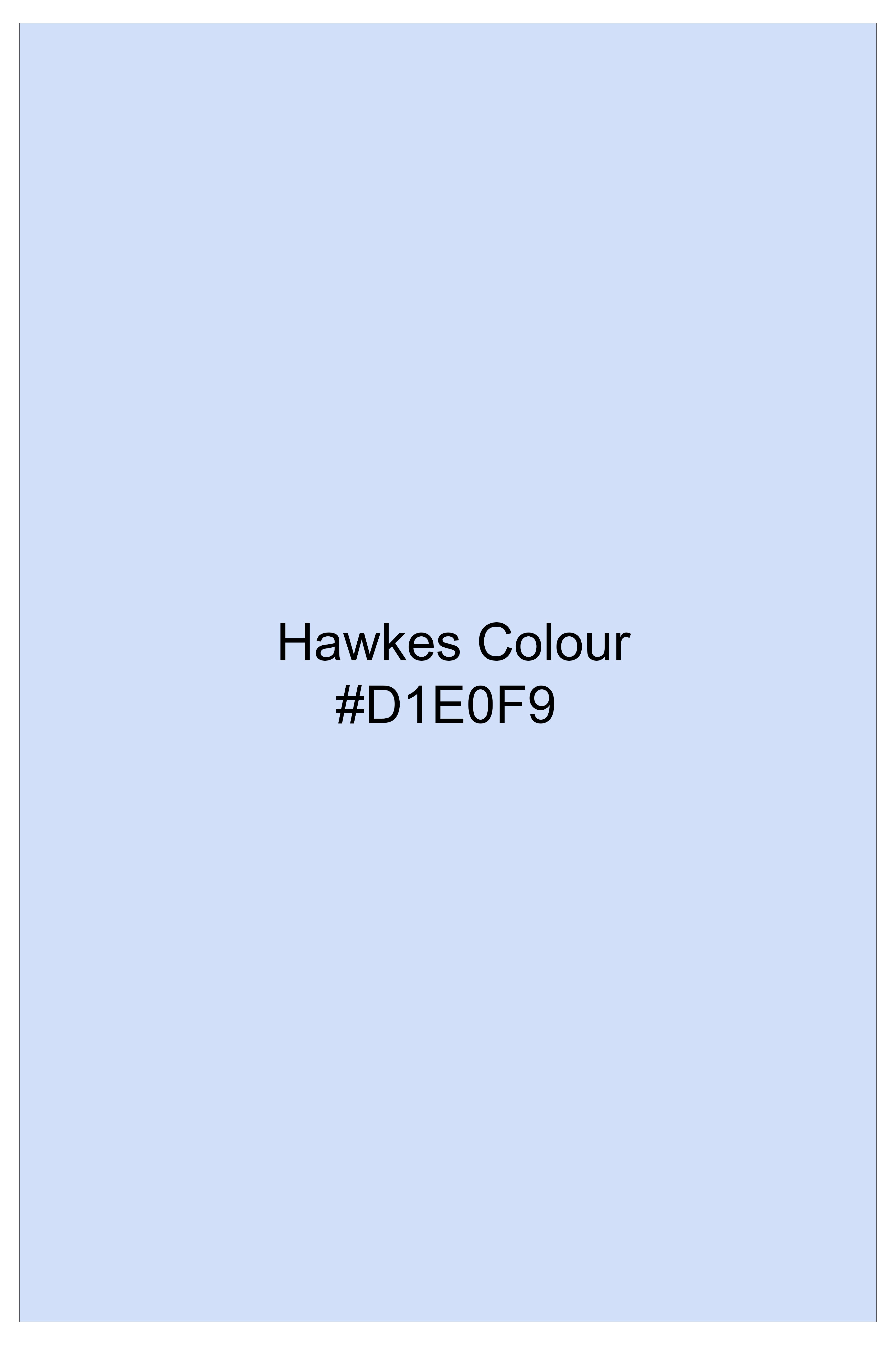 Hawkes Blue Printed Oxford Premium Cotton Boxer