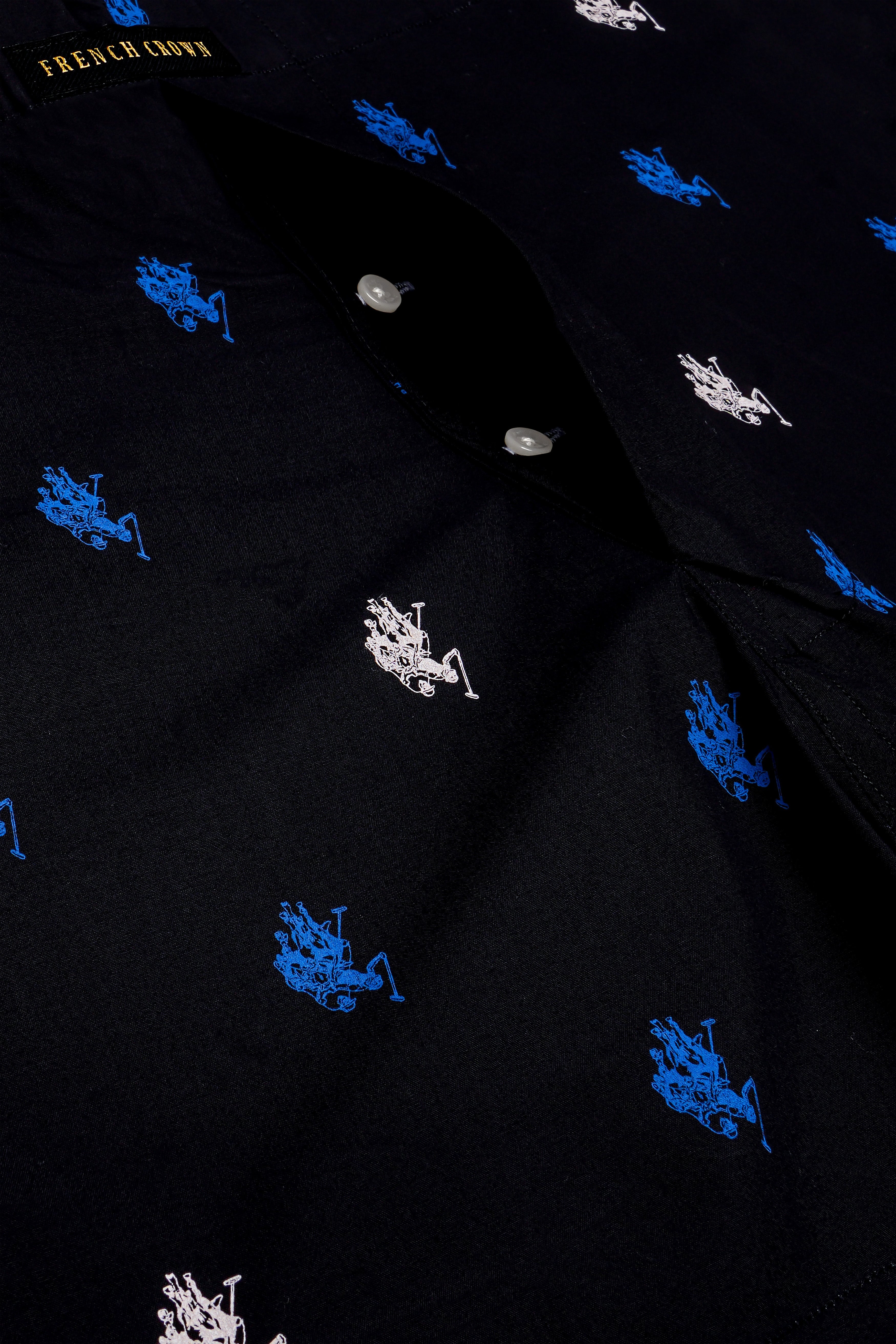 Jade Black Polo Printed Super Soft Premium Cotton Boxer