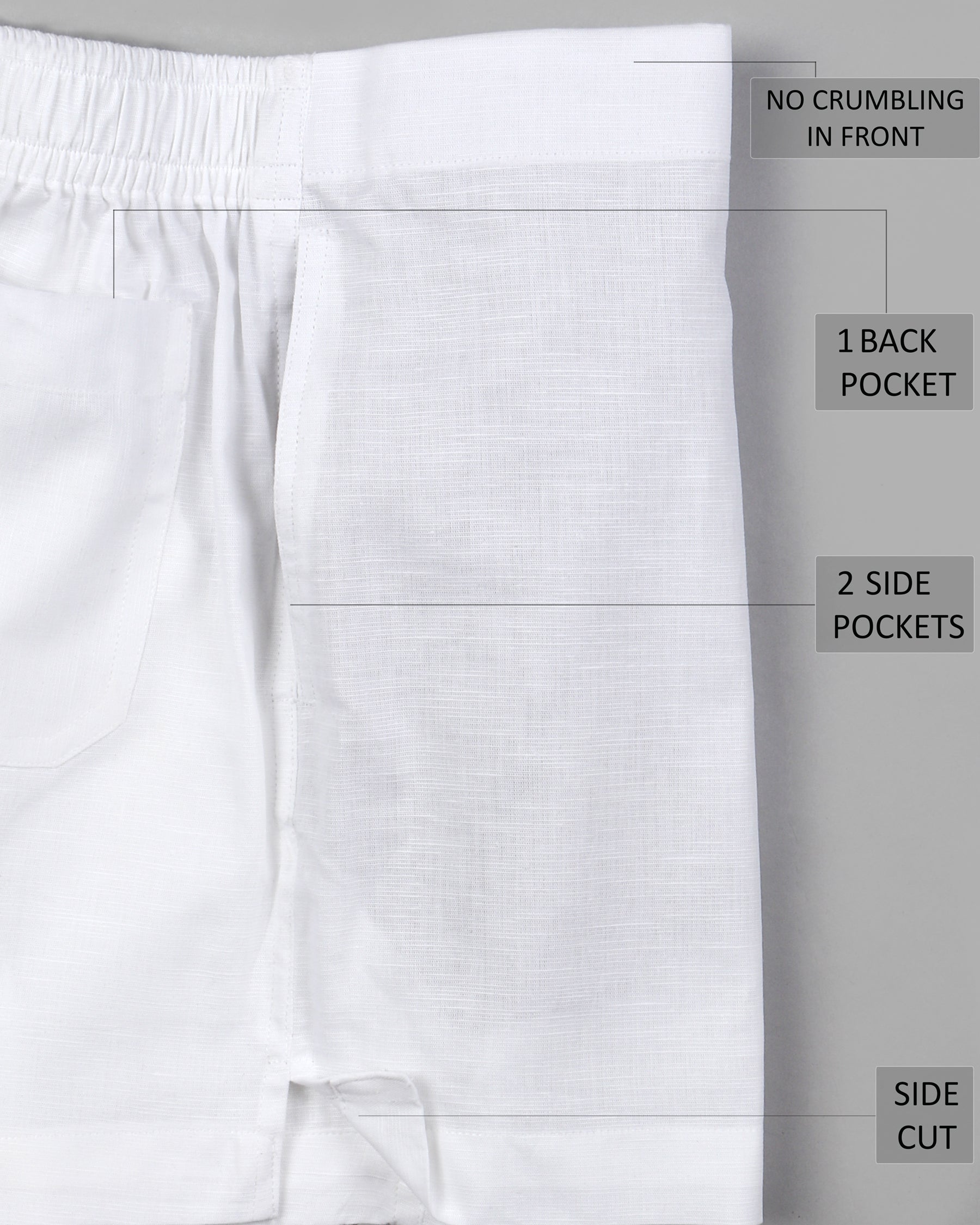 White Cotton and White Premium Linen Boxers