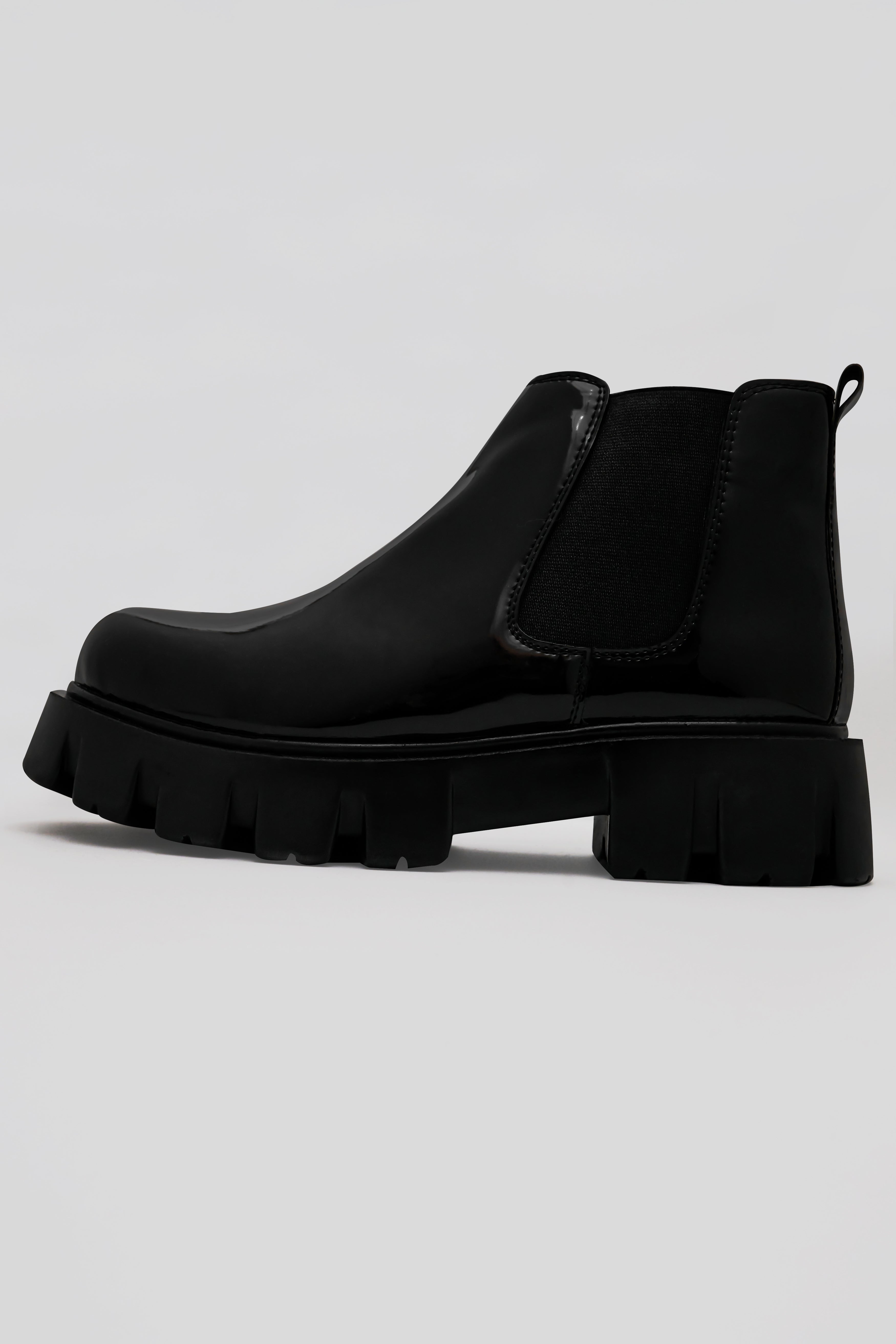 Jade Black Vegan Leather Chelsea Boots  FT113-6, FT113-7, FT113-8, FT113-9, FT113-10, FT113-11