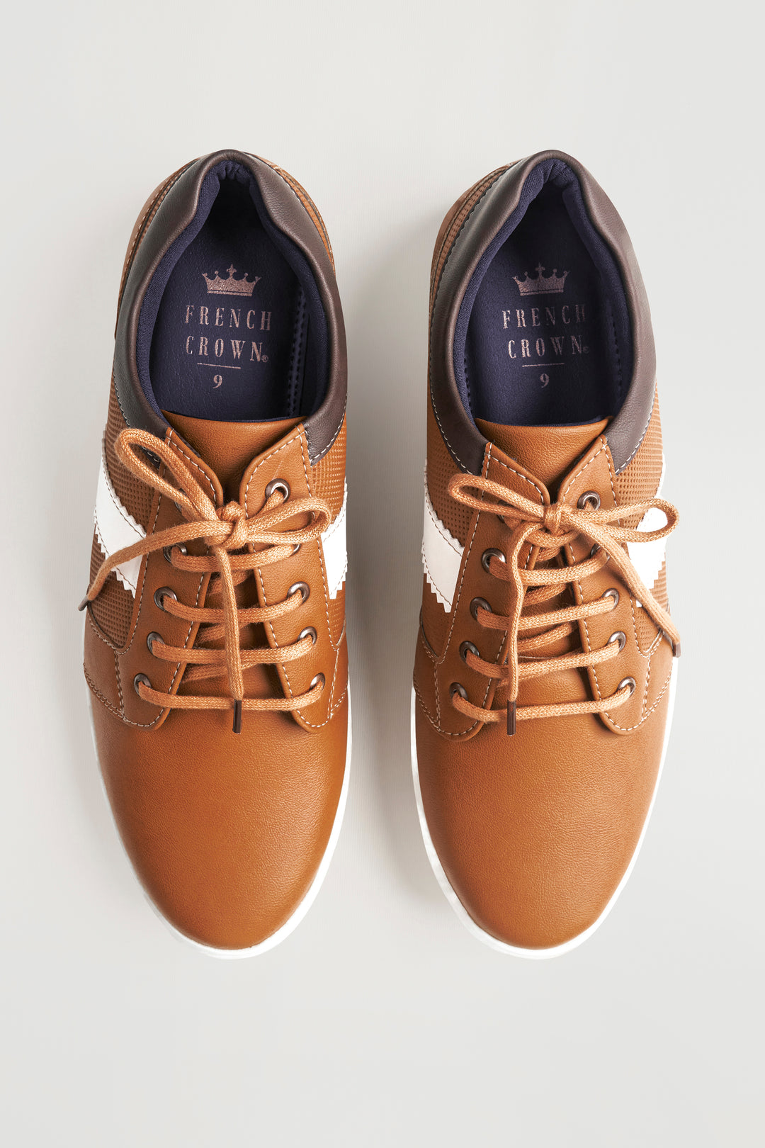 Tan Casual Derby Shoes