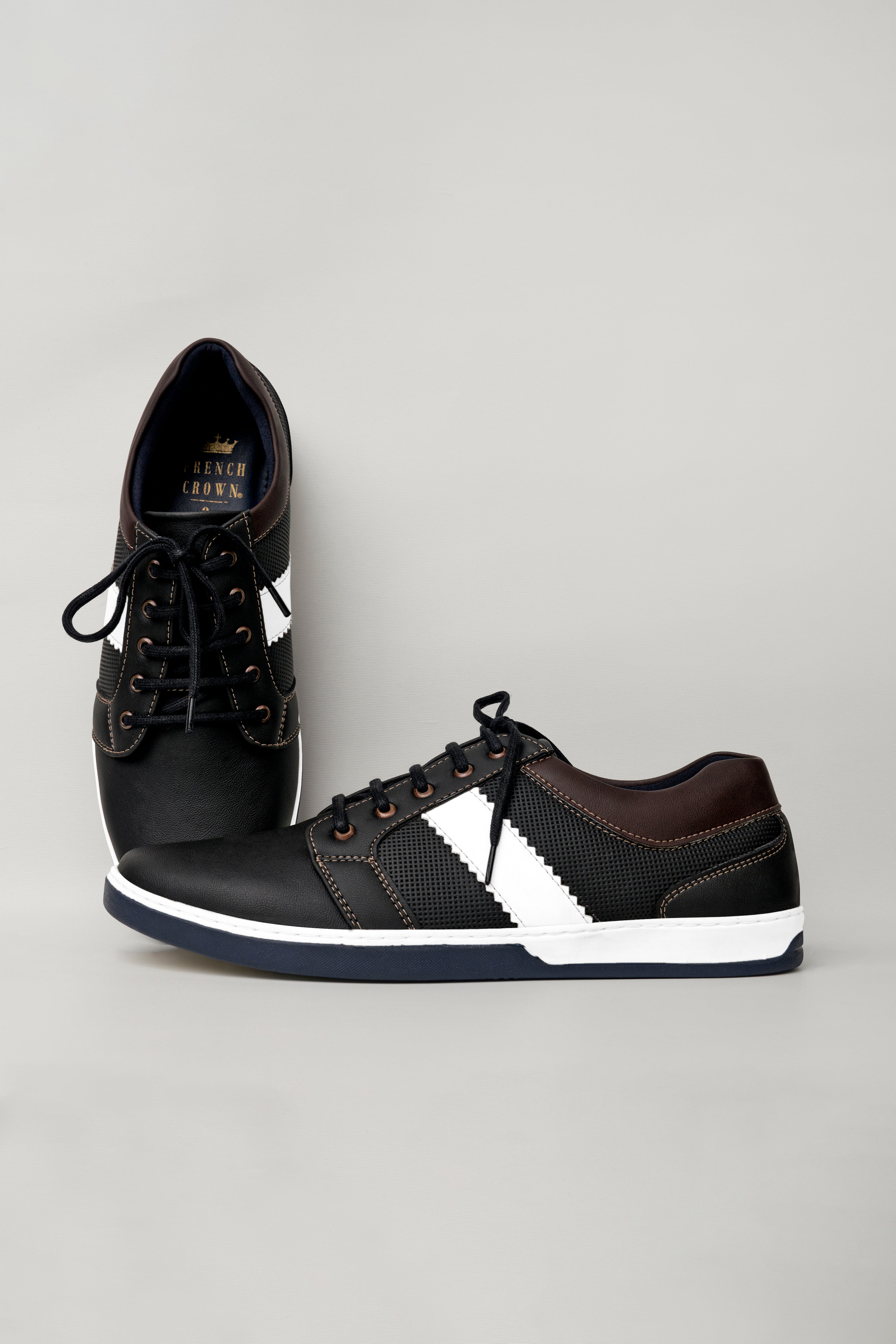 Jade Black Vegan Leather Derby Shoes FT115-6, FT115-7, FT115-8, FT115-9, FT115-10, FT115-11