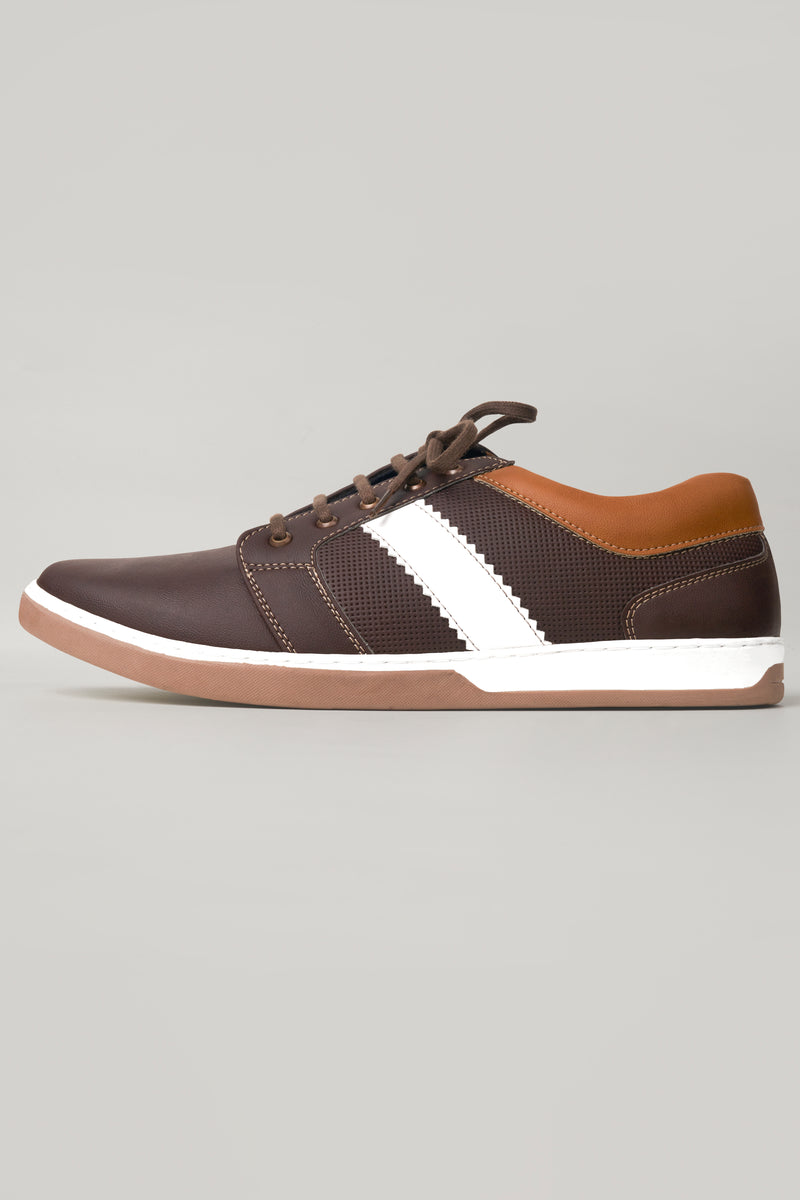 Men low shoe, Dark brown