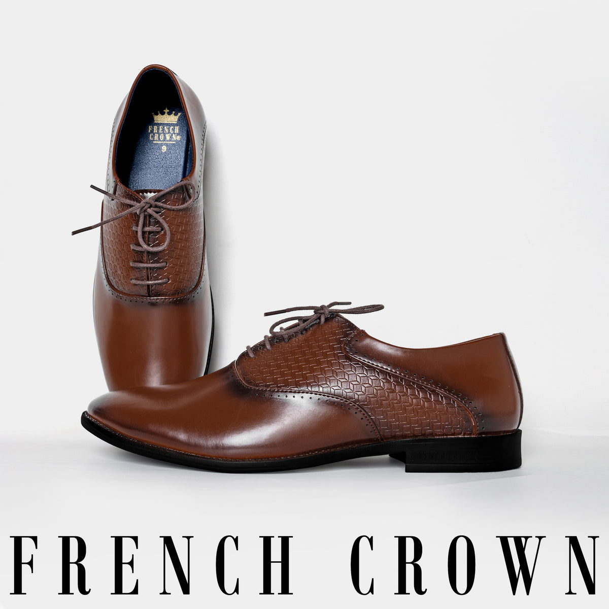 Irish Coffee Brown Premium Derby Shoes for Men