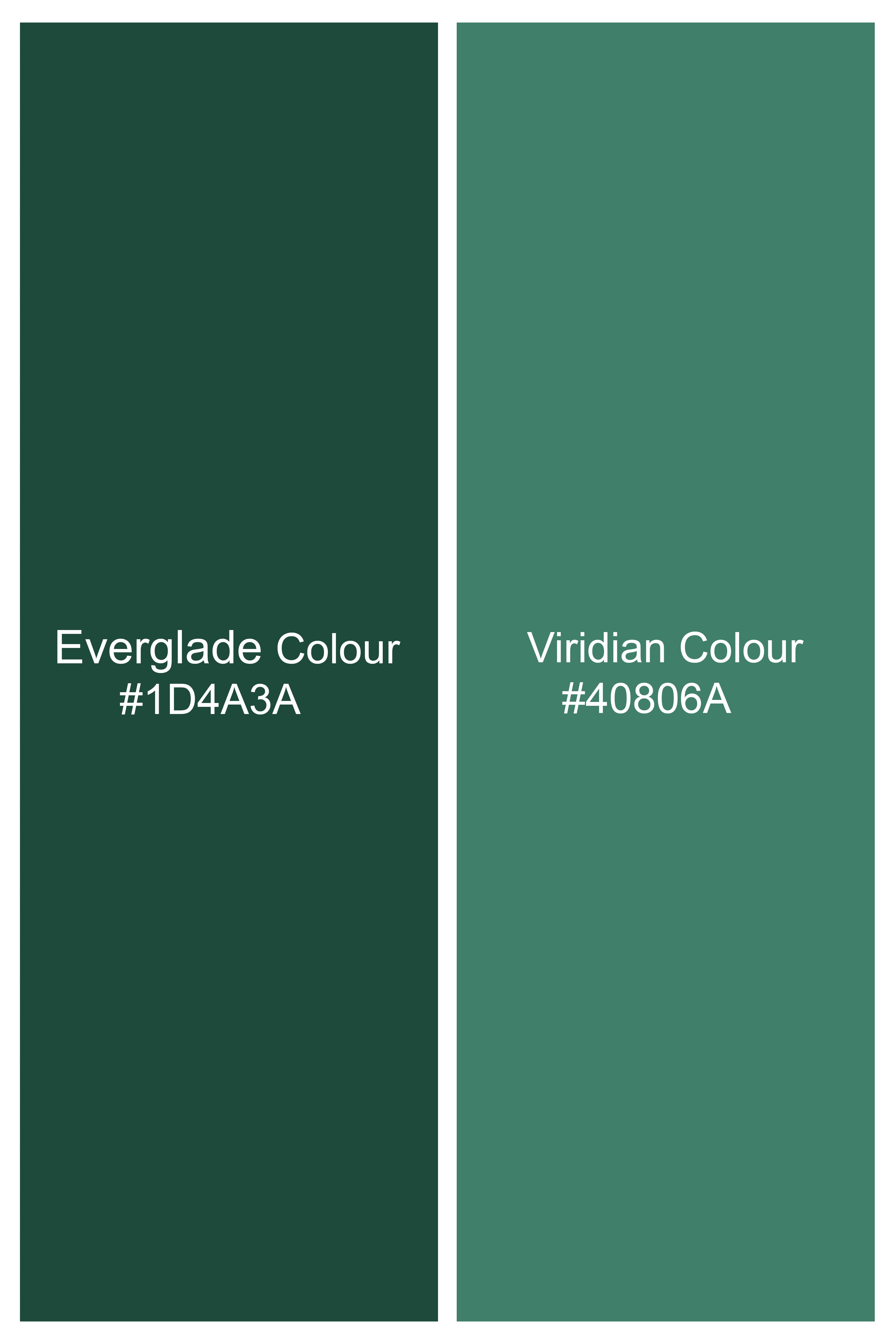 Everglade and Viridian Green with White Lace-up Sneakers