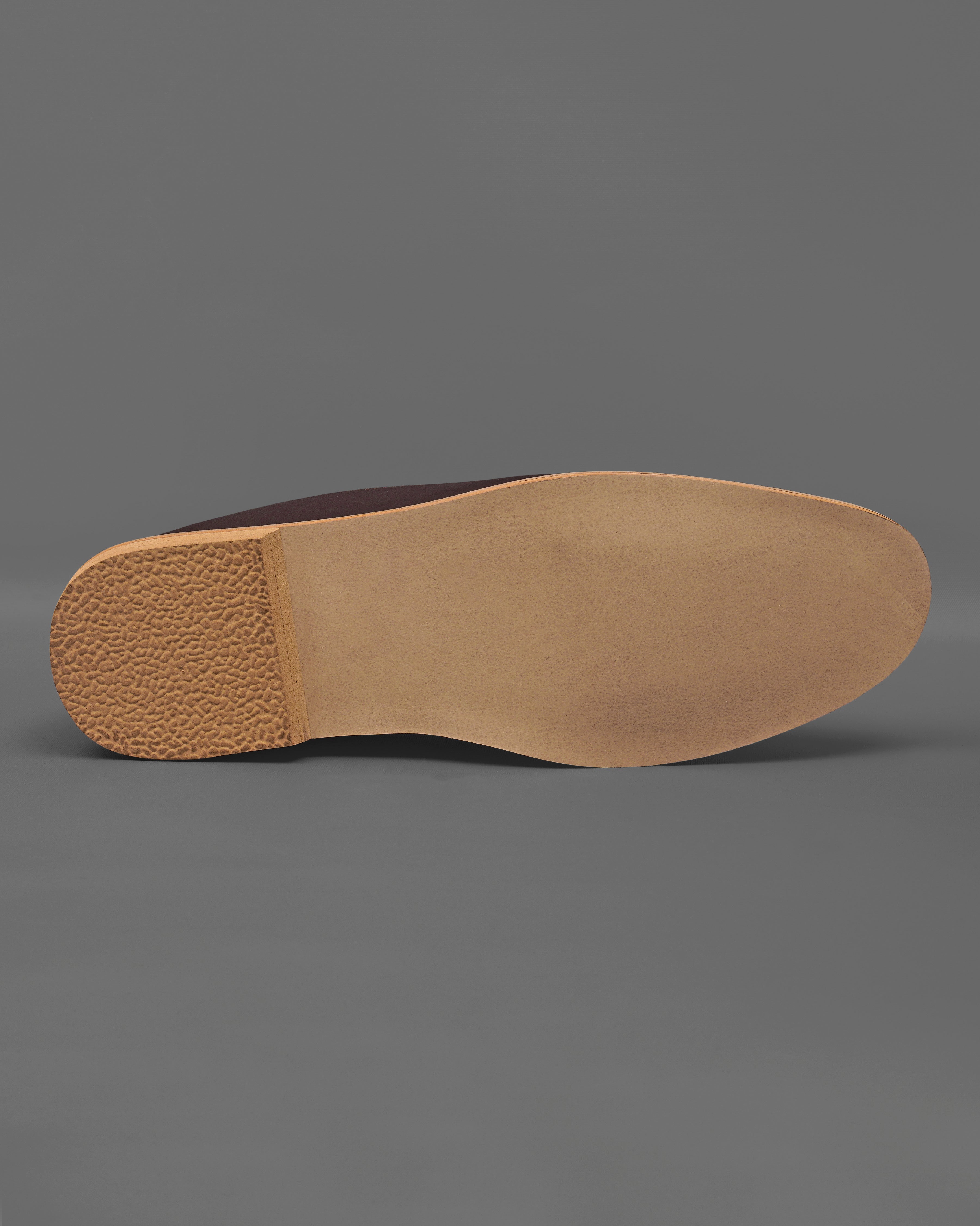 Dark Brown Golden Zardosi Vegan Leather Hand stitched Slip-On Shoes FT091-6, FT091-7, FT091-8, FT091-9, FT091-10, FT091-11