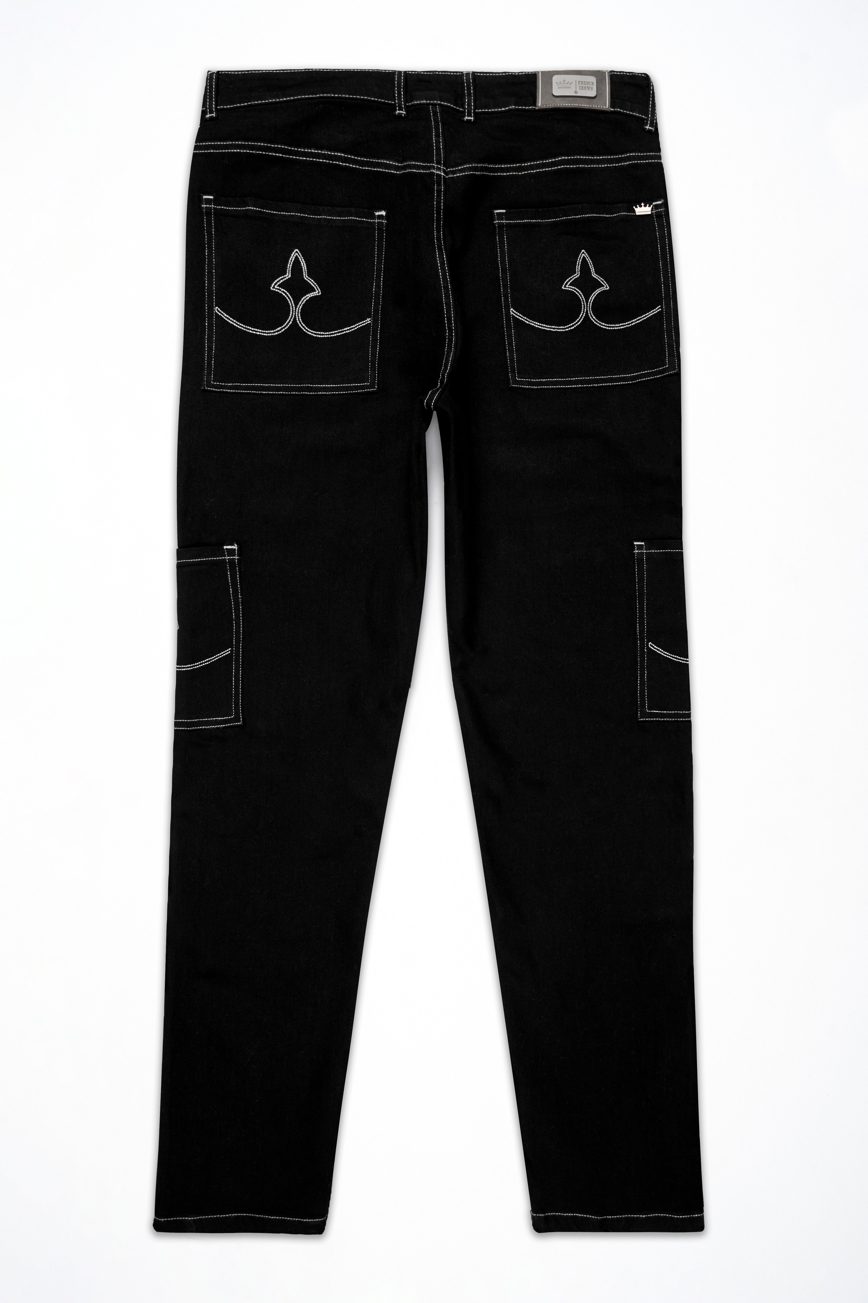 Jade Black Slim Fit Mid-Rise Clean Look Denim Jeans