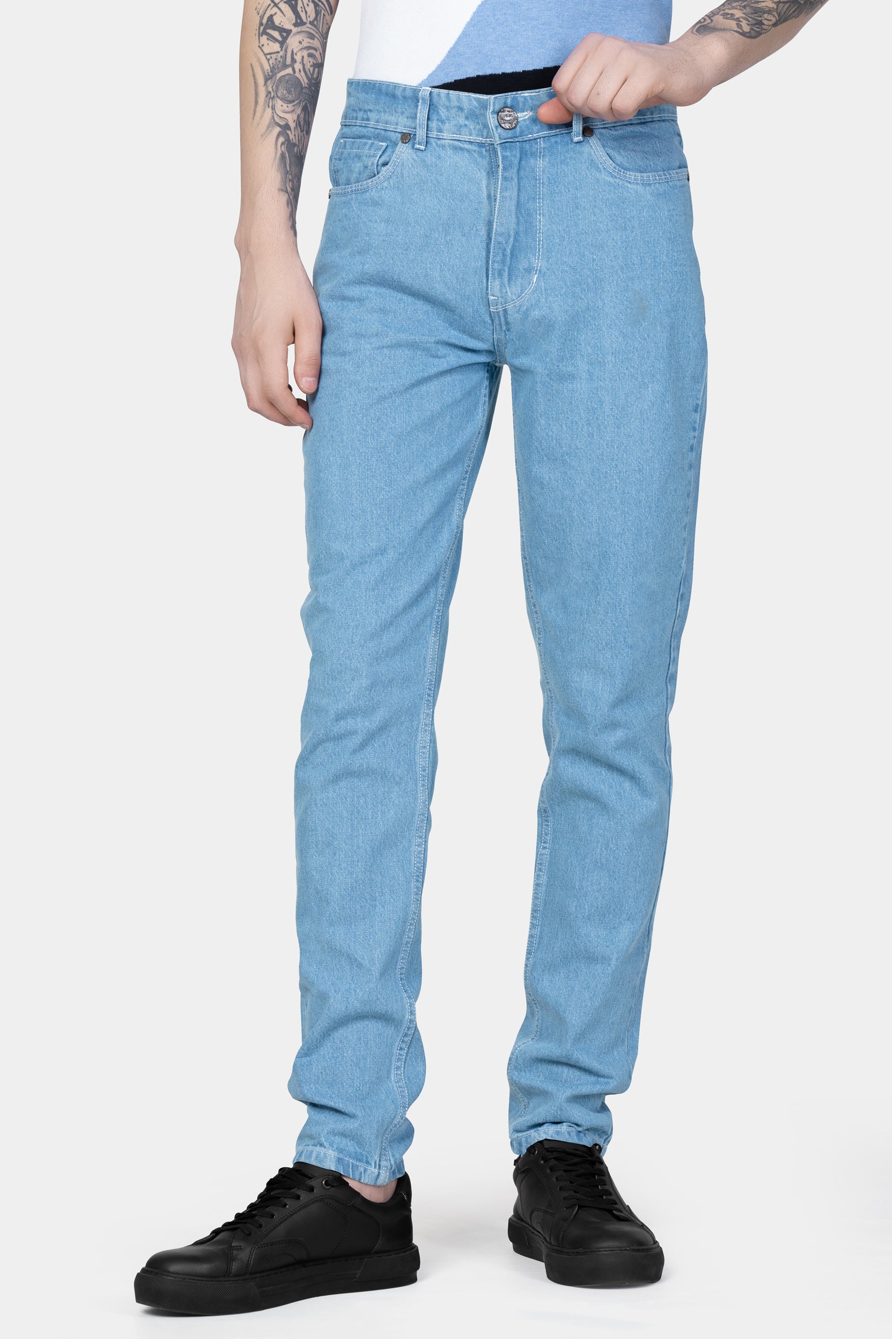 Glacier Blue Rinse Wash Denim