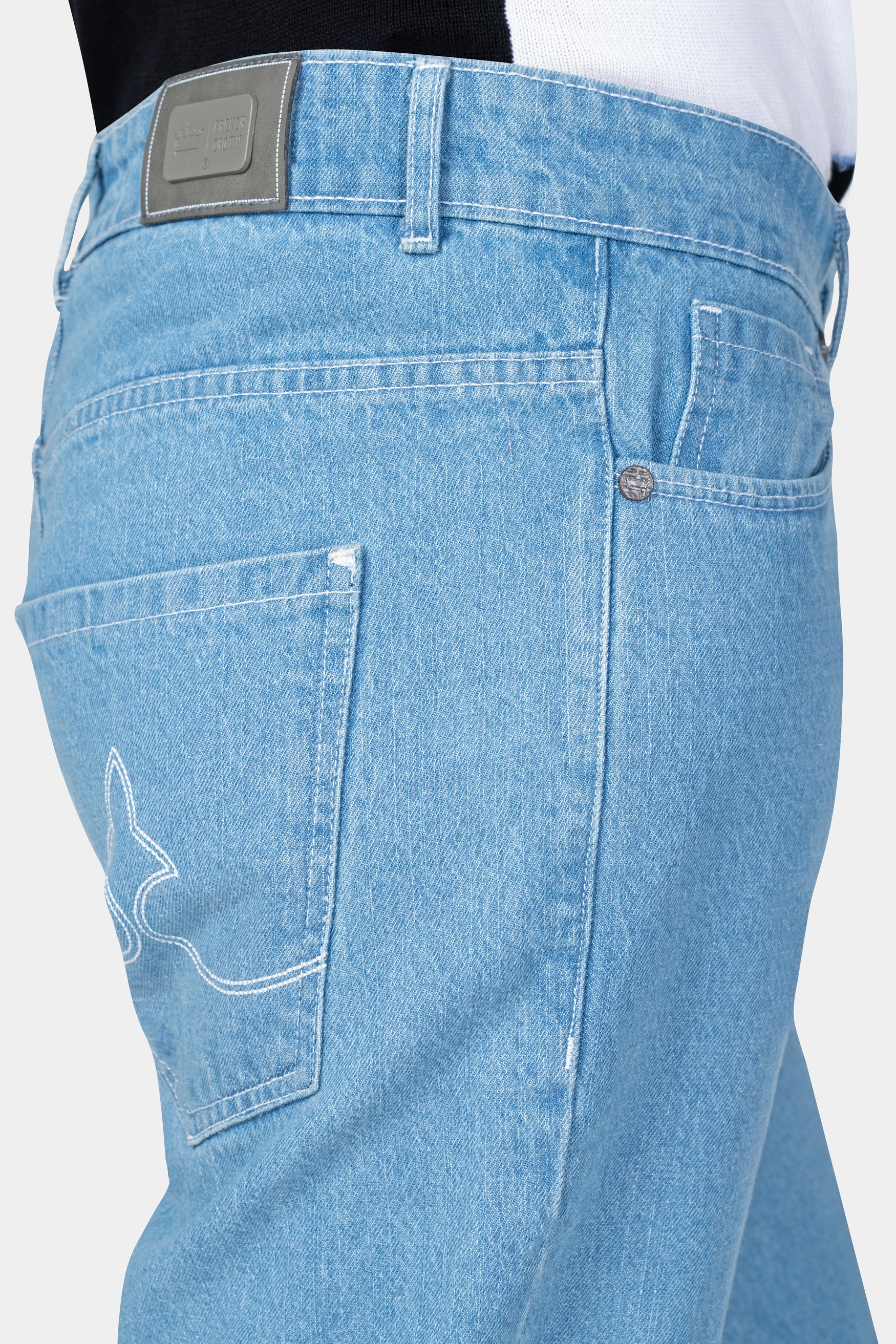 Glacier Blue Rinse Wash Denim