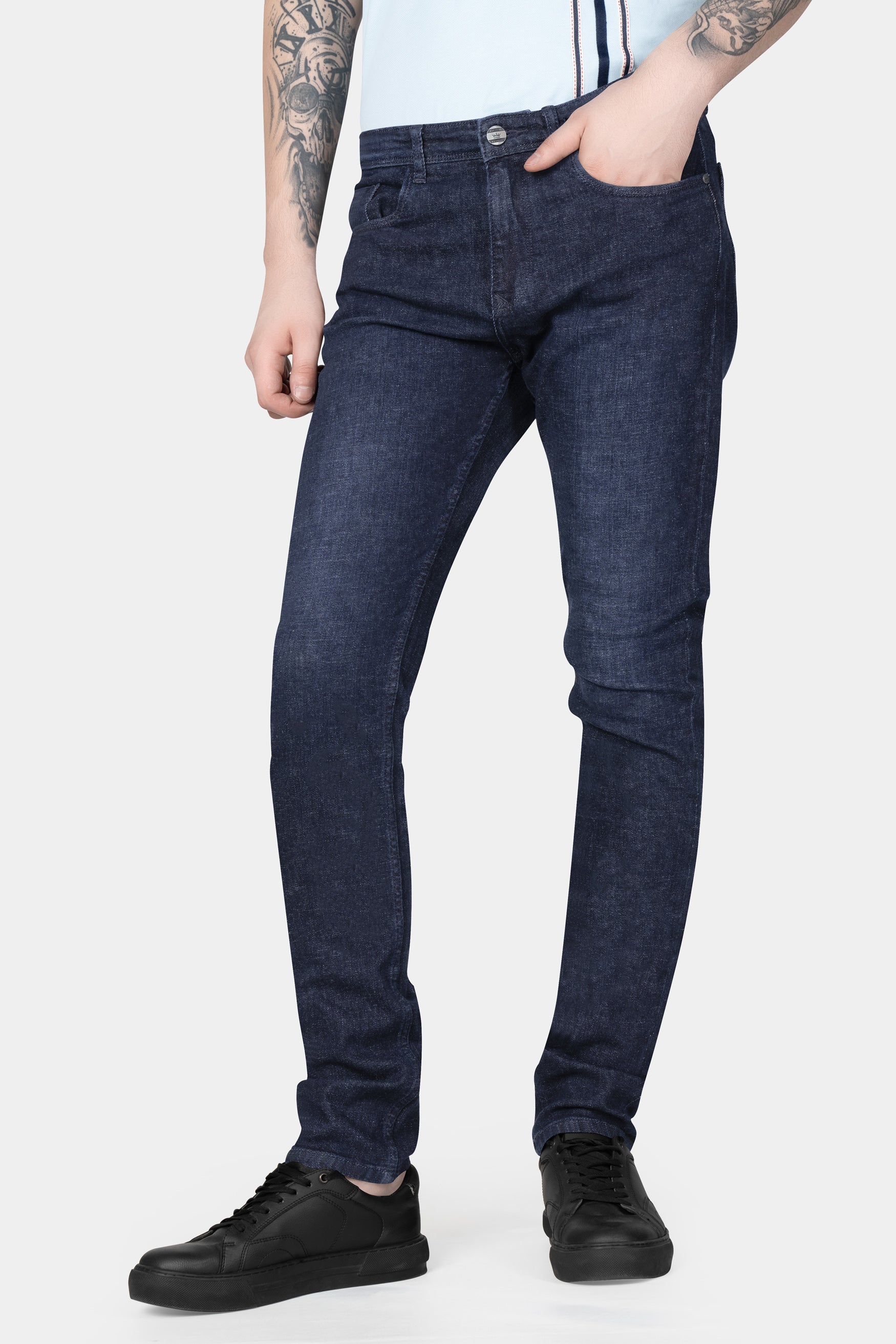 Baltic Sea Blue Rinse Wash Denim