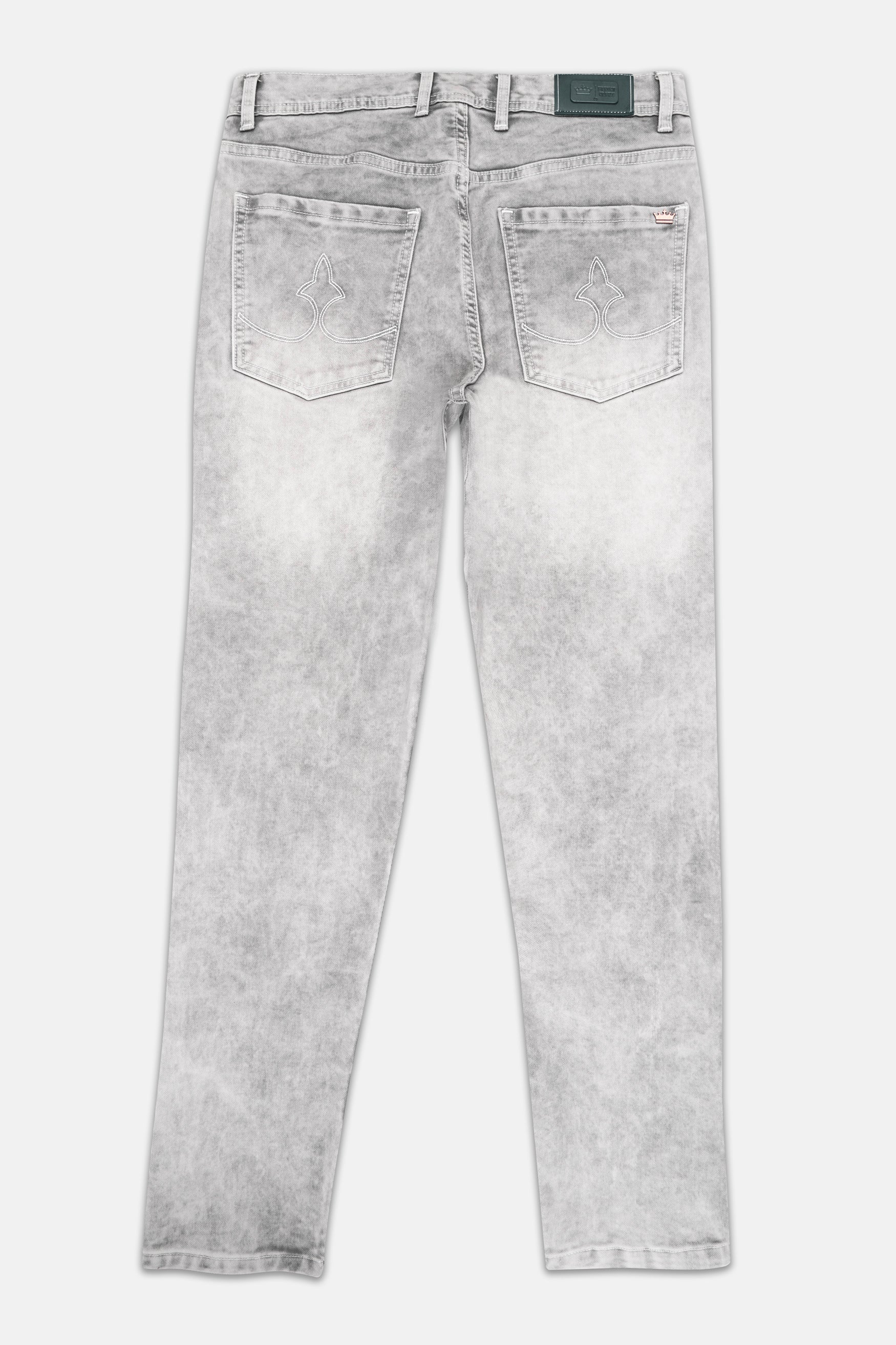 Swirl Gray Washed Stretchable Denim