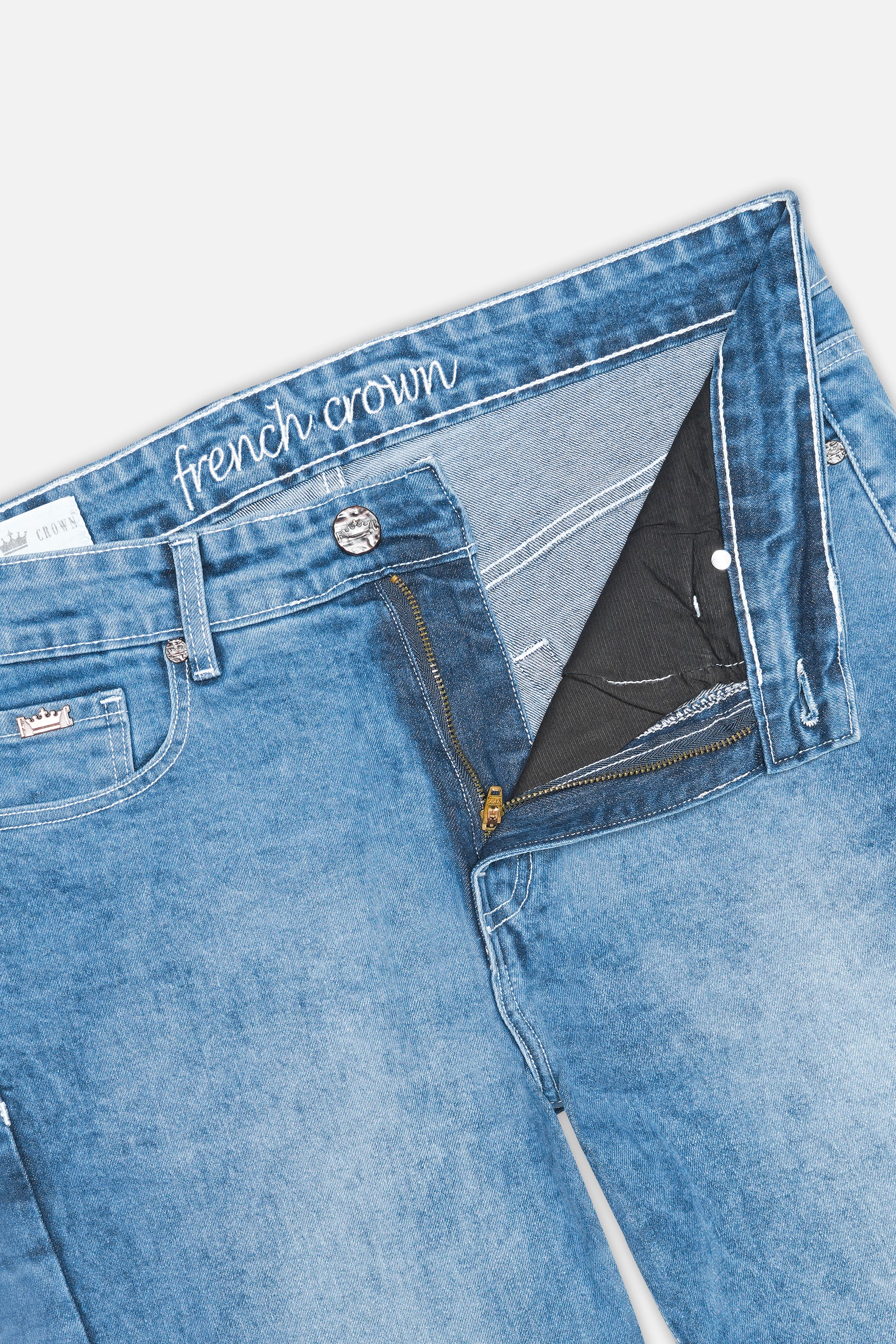 Moonstone Blue Stone Wash Denim