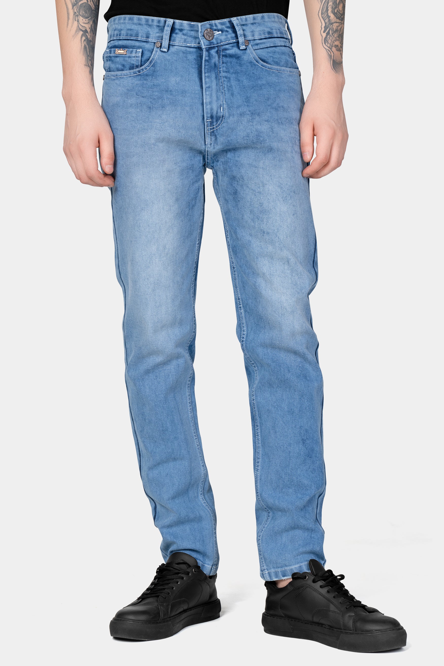 Moonstone Blue Stone Wash Denim